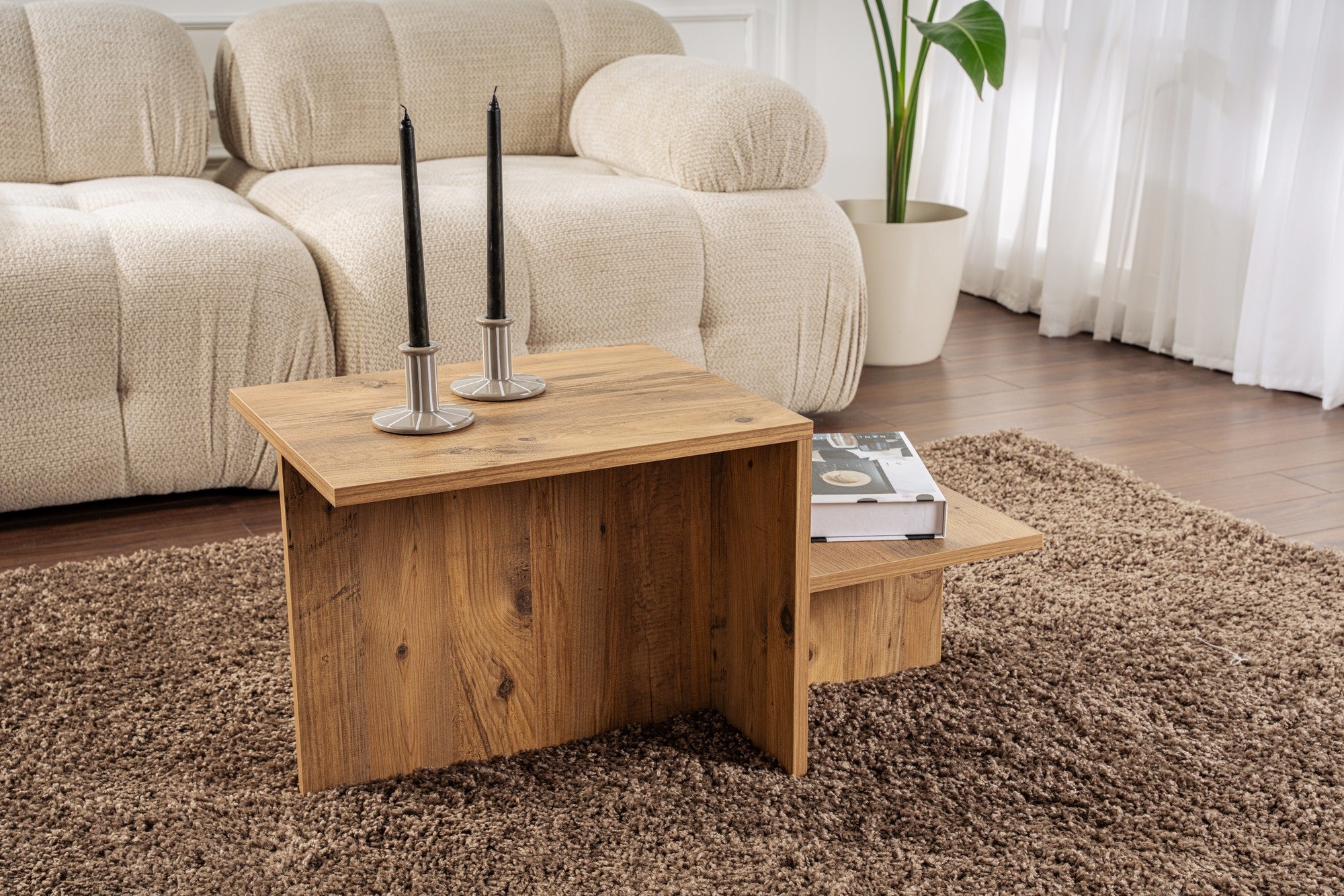 Rani Home Orta Sehpa Atlantik Çam 80Cm AB-5255
