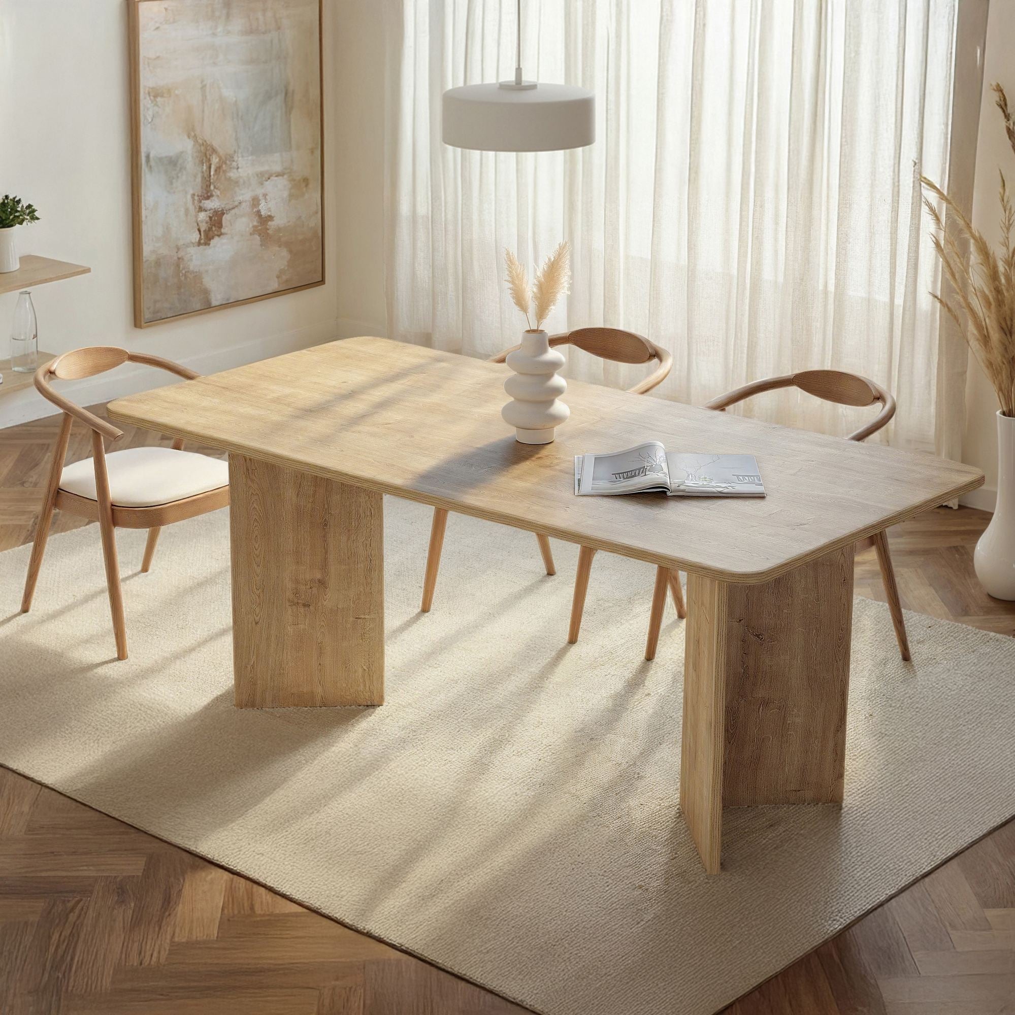 Rani Home Yemek Masası Bal Meşe 180Cm GA-5357