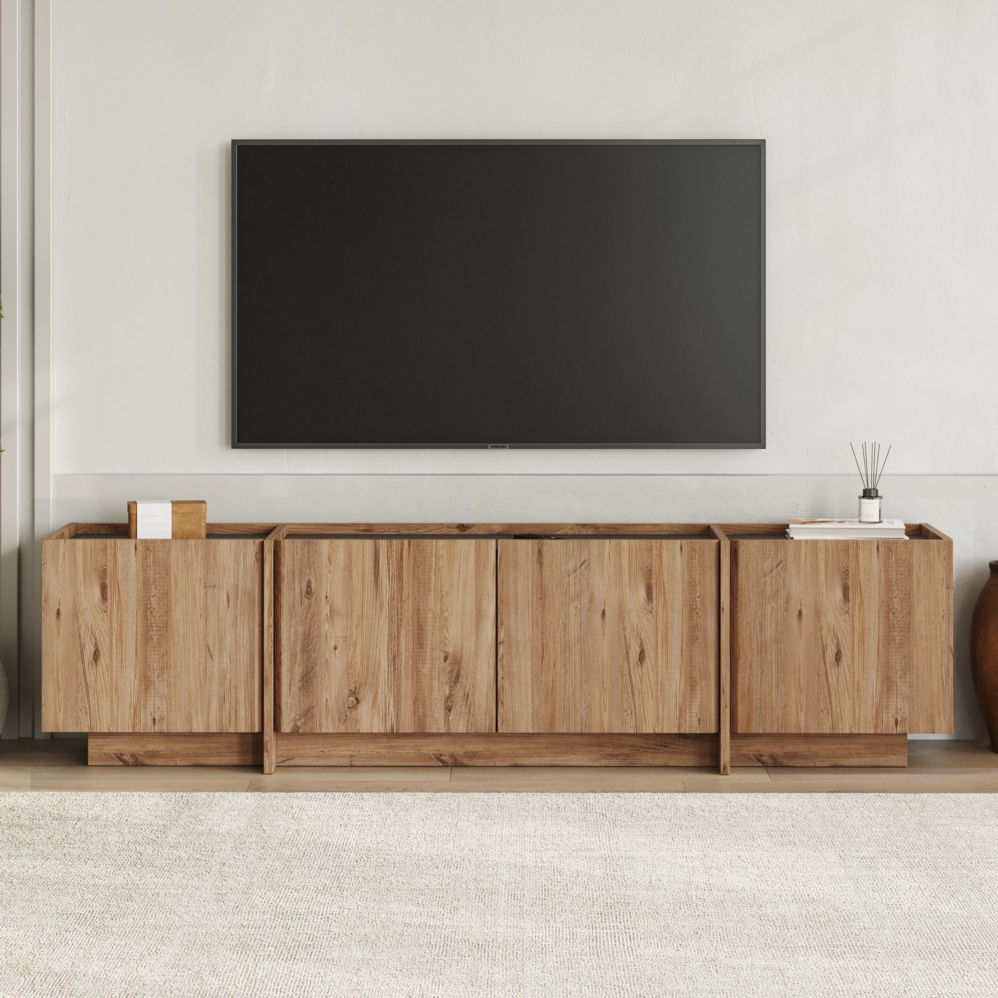 Rani Home Tv Ünitesi Atlantik Çam - Antrasit 180Cm AA-5326