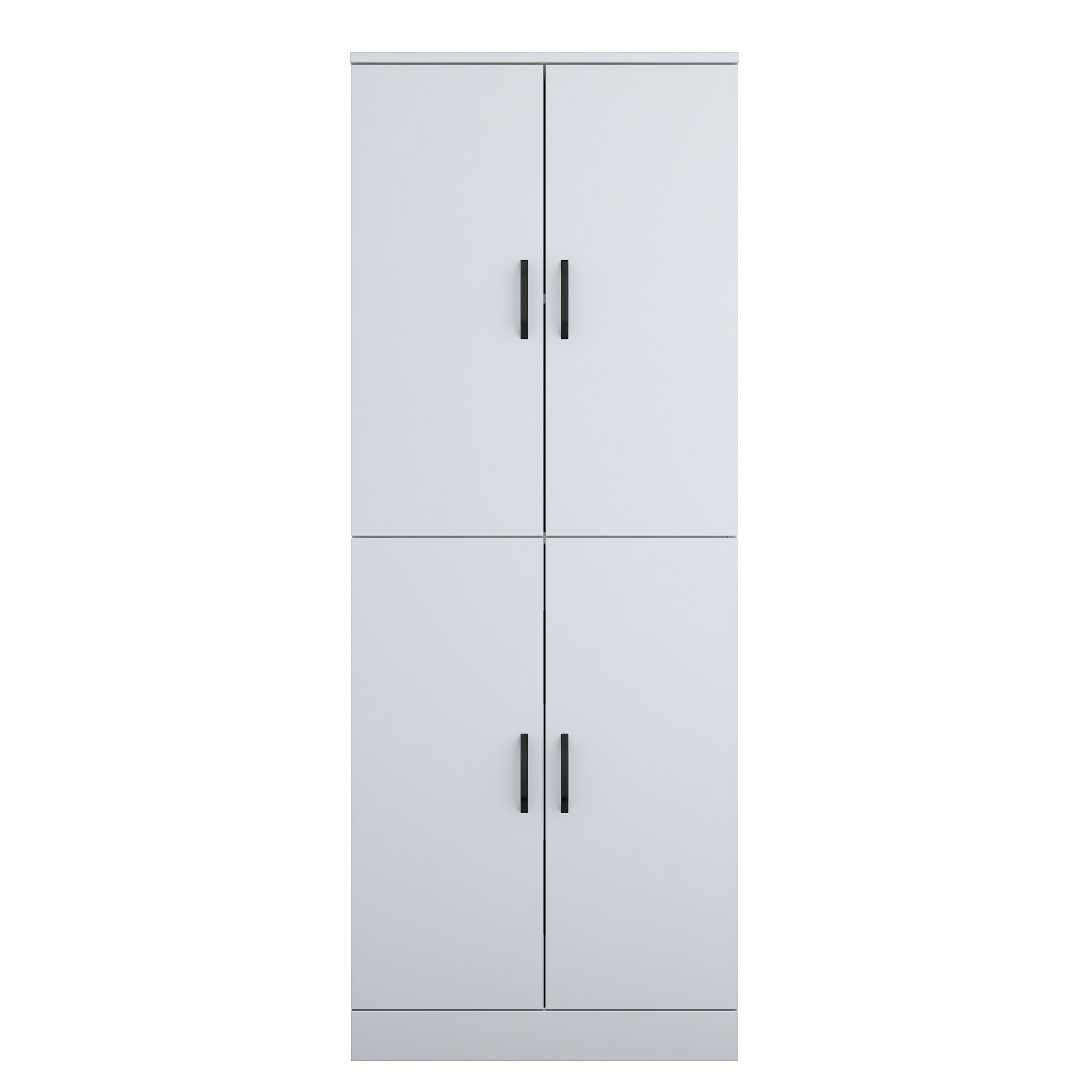 Rani KD109 Çamaşır Makinesi Dolabı 4 Kapaklı 2 Raflı Banyo Dolabı Beyaz
