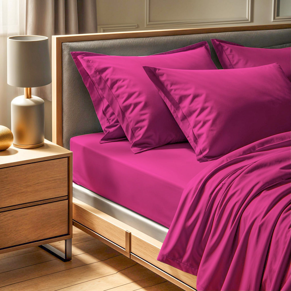 Rani Home Çift Kişilik Çarşaf Gül Kurusu CF-6338