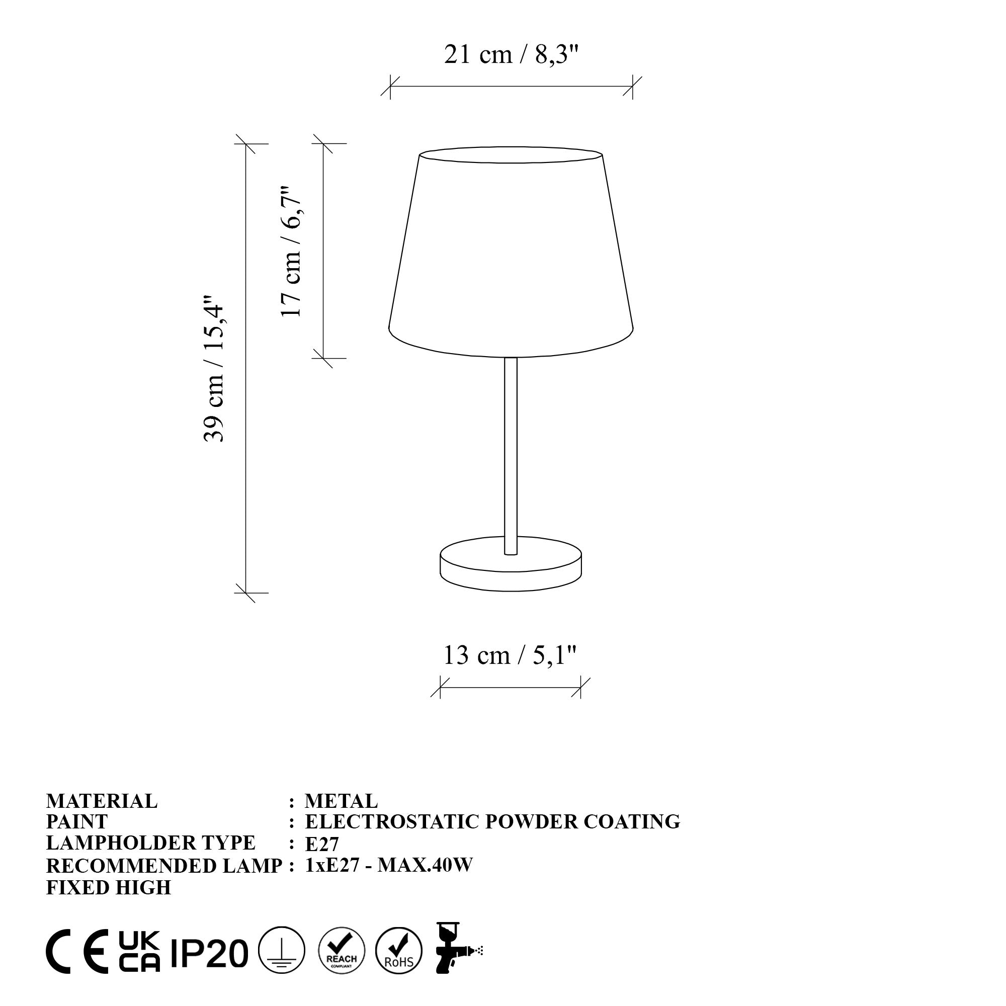 Rani Home Masa Lambası Seti (2 Parça) Antik DA-6012