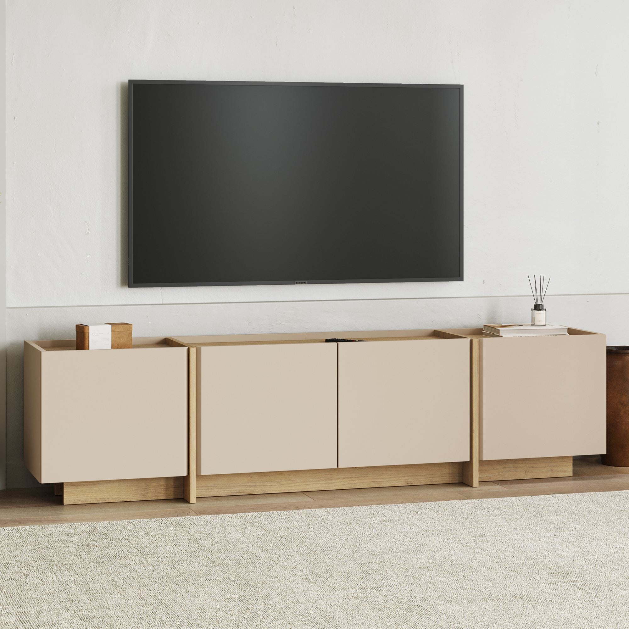Rani Home Tv Ünitesi Vizon - Safir Meşe 180 Cm AA-5840