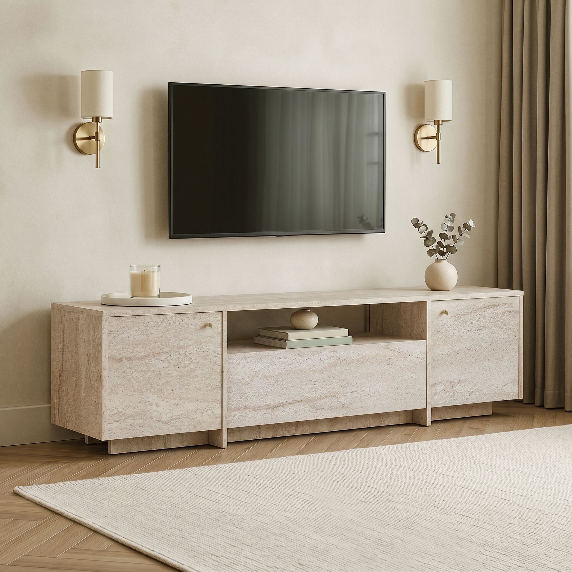 Rani Home Tv Ünitesi Traverten 180 Cm AA-6211