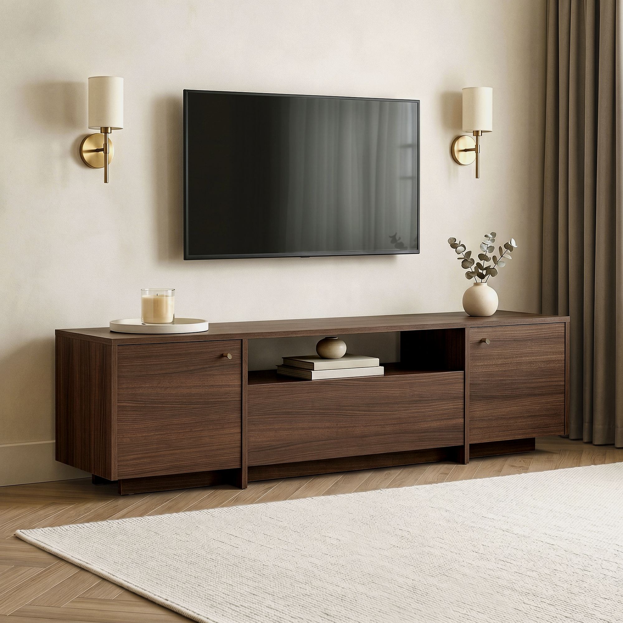 Rani Home Tv Ünitesi Milano Ceviz 180 Cm AA-6208