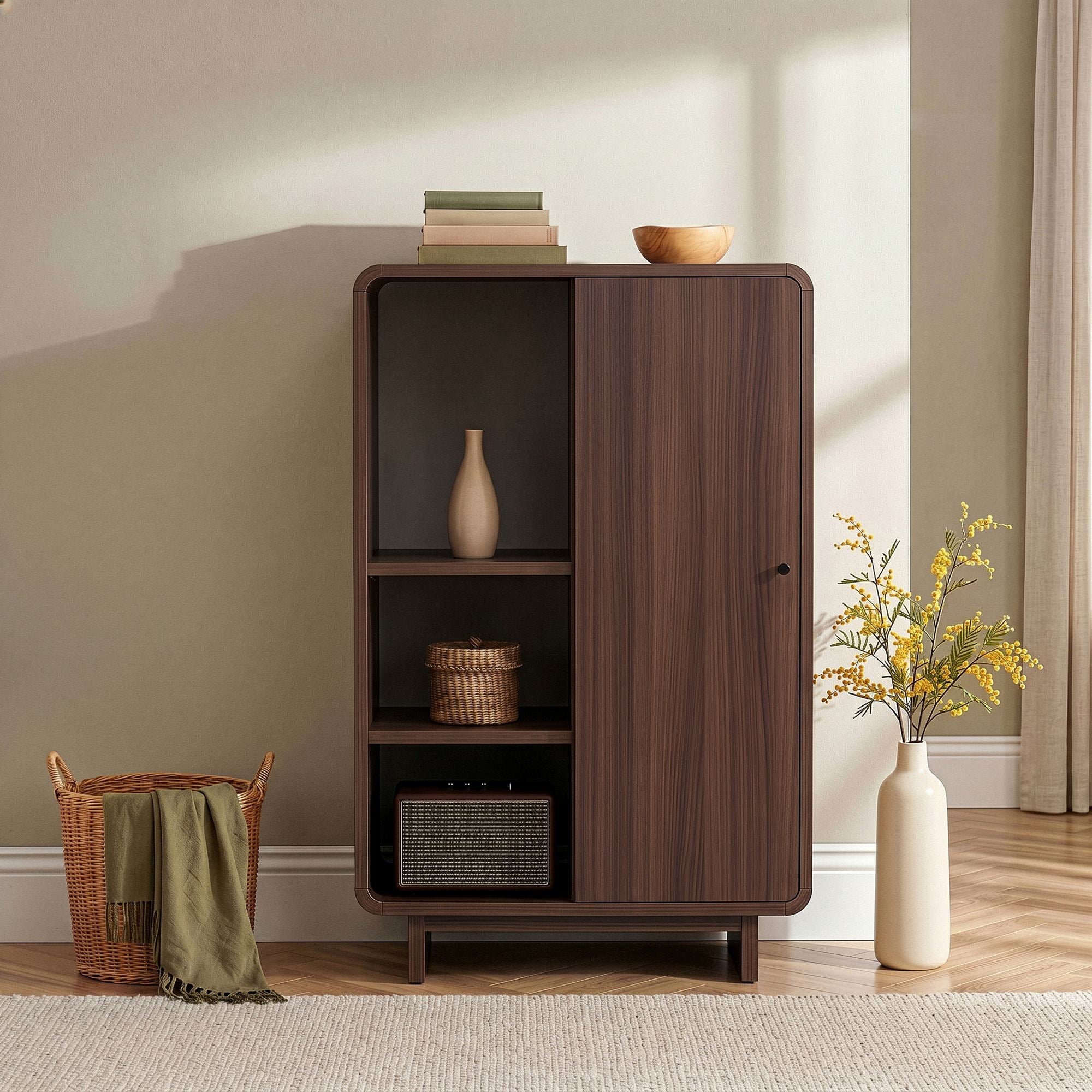 Rani Home Kitaplık Milano Ceviz 70 Cm HC-6220