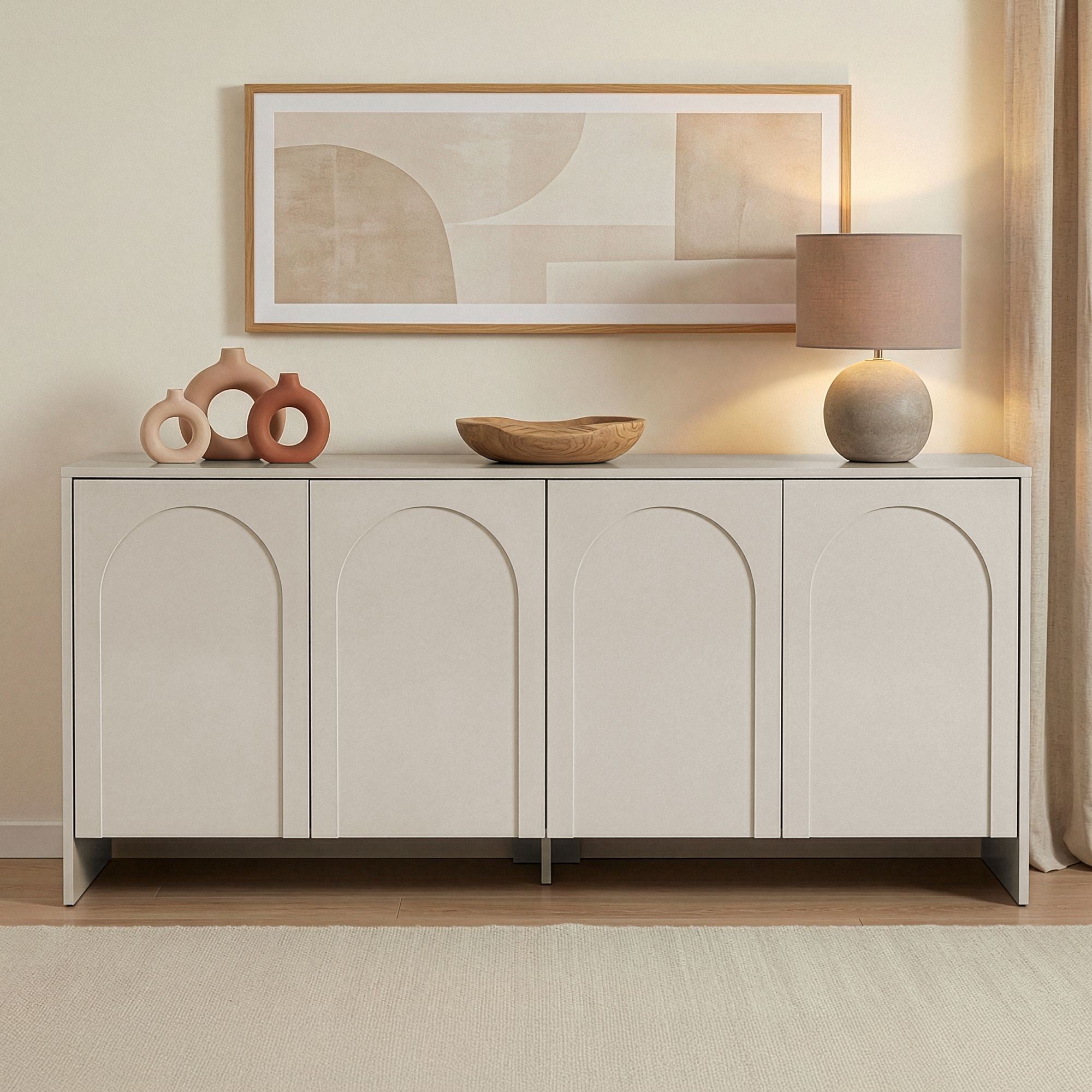 Rani Home Konsol Aytaşı Krem 180Cm GD-5350