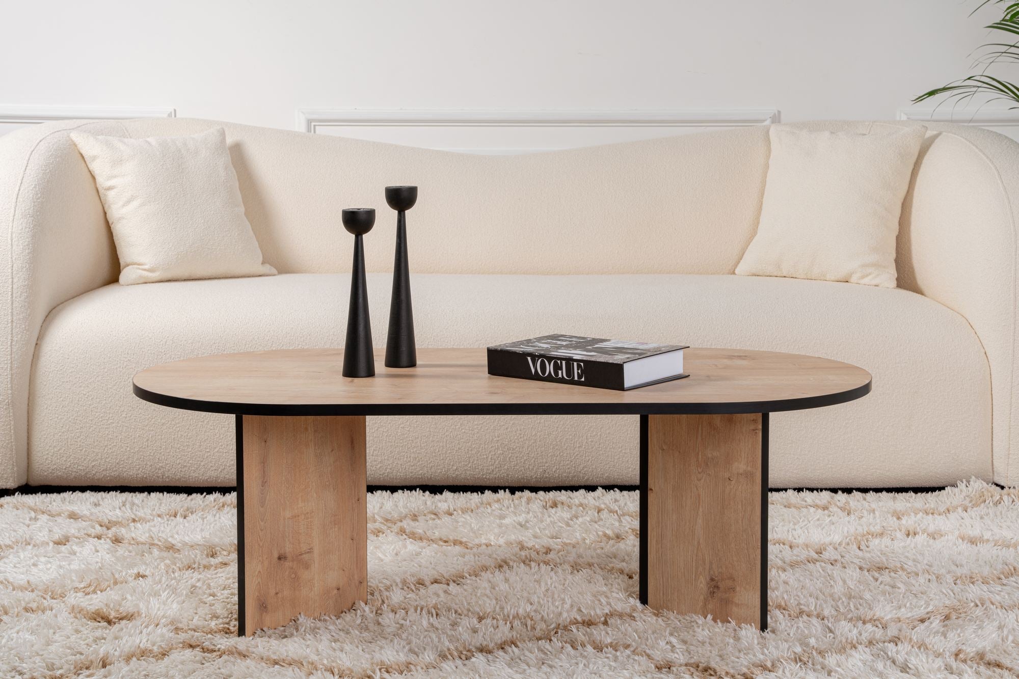 Rani Home Orta Sehpa Safir Meşe - Siyah 119Cm AB-5288