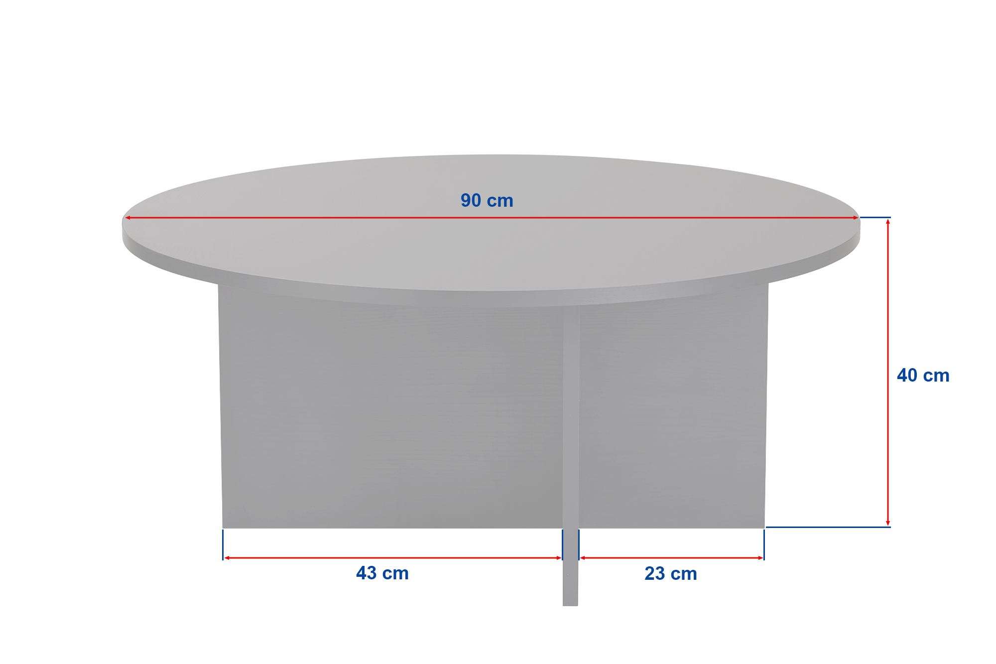 Rani Home Orta Sehpa Ahşap Desenli Siyah 90 Cm AB-5394
