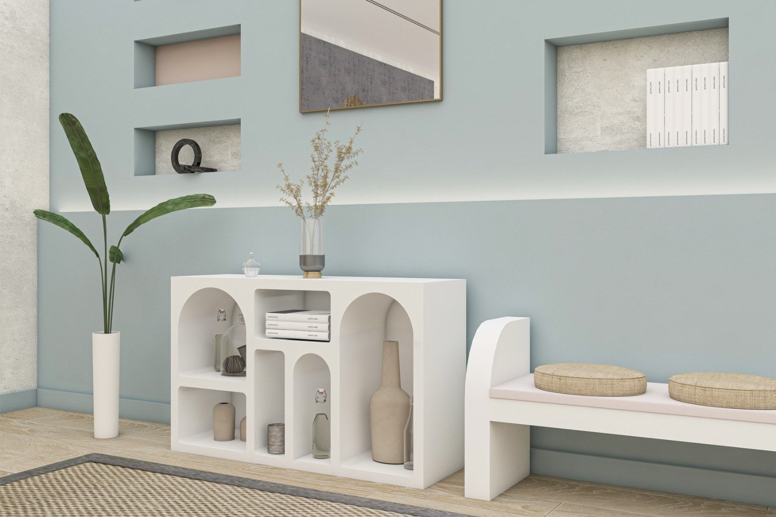 Rani Home Konsol Beyaz 120Cm GD-5337