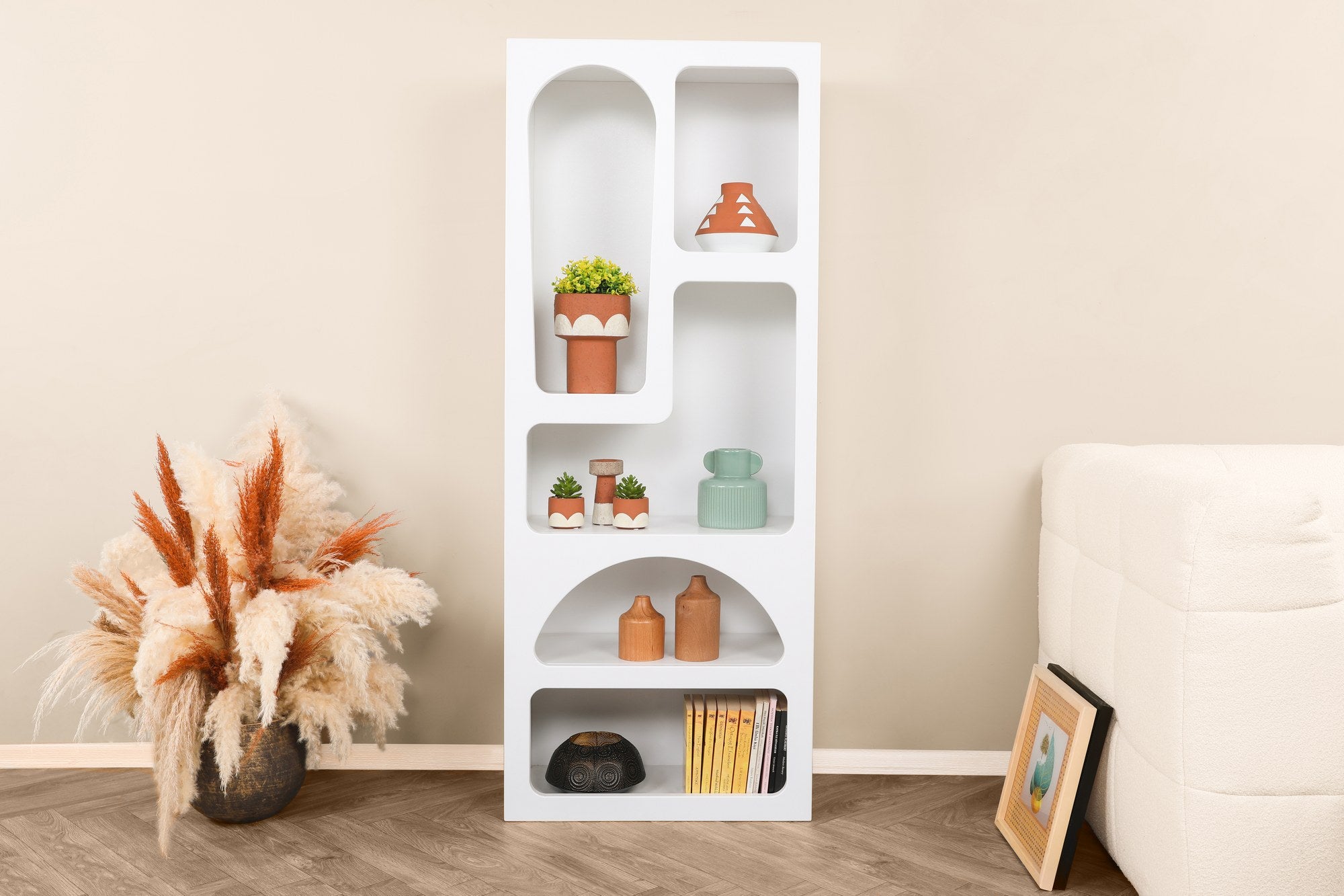 Rani Home Kitaplık Beyaz 60 Cm HC-5340