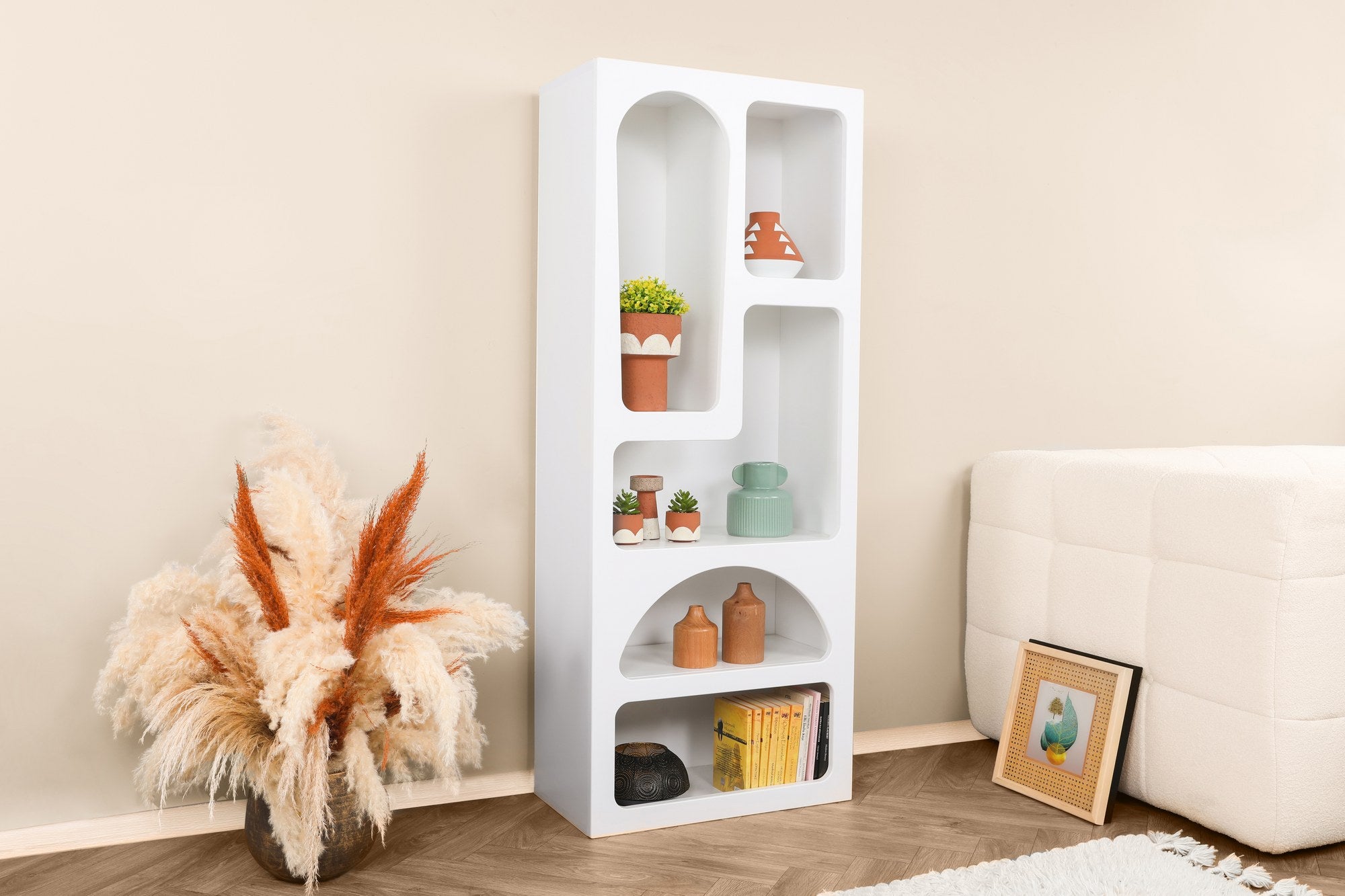 Rani Home Kitaplık Beyaz 60Cm HC-5340
