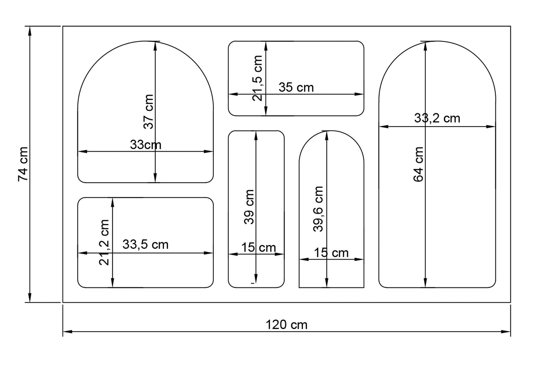 Rani Home Konsol Antrasit 120Cm GD-5335