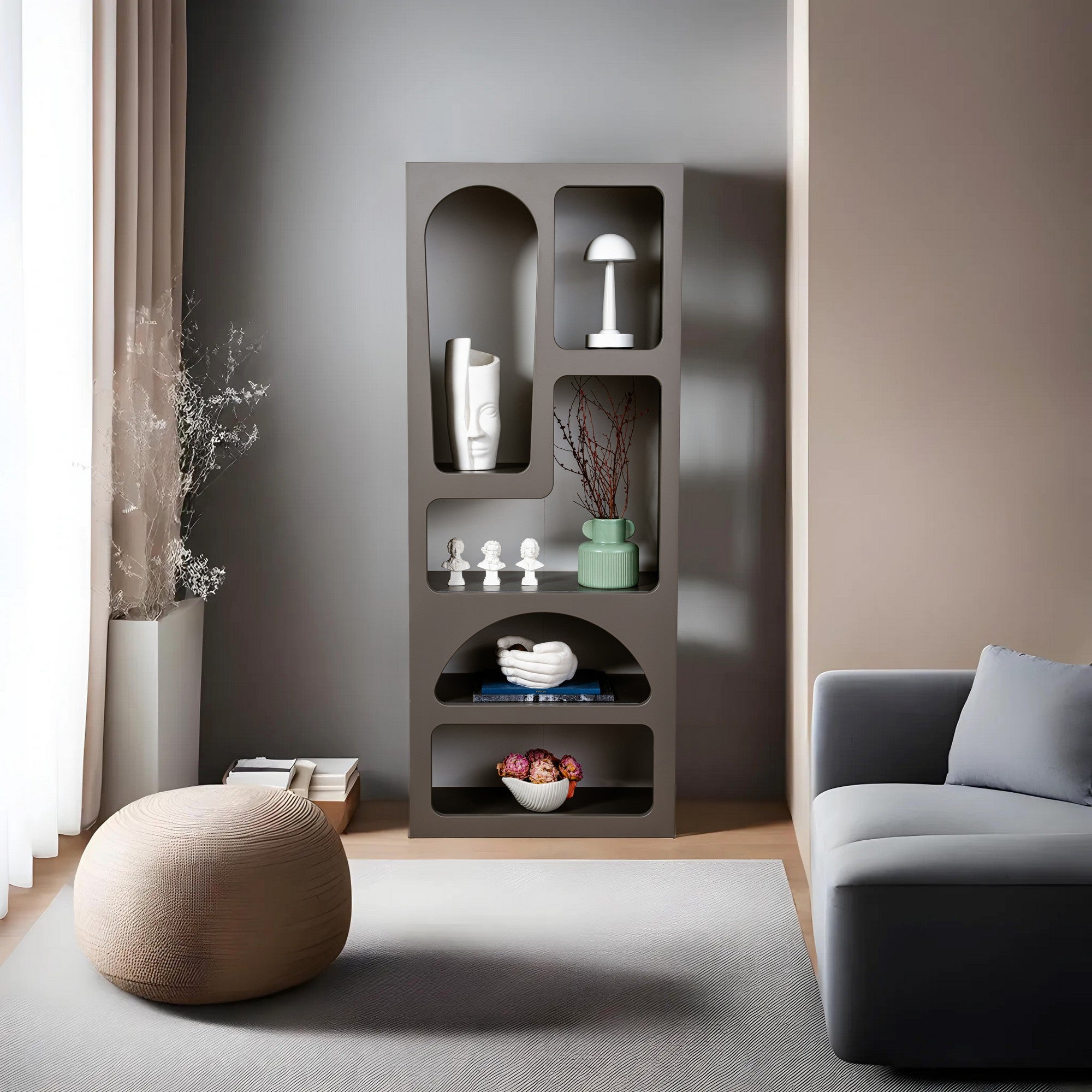 Rani Home Kitaplık Antrasit 60Cm HC-5338