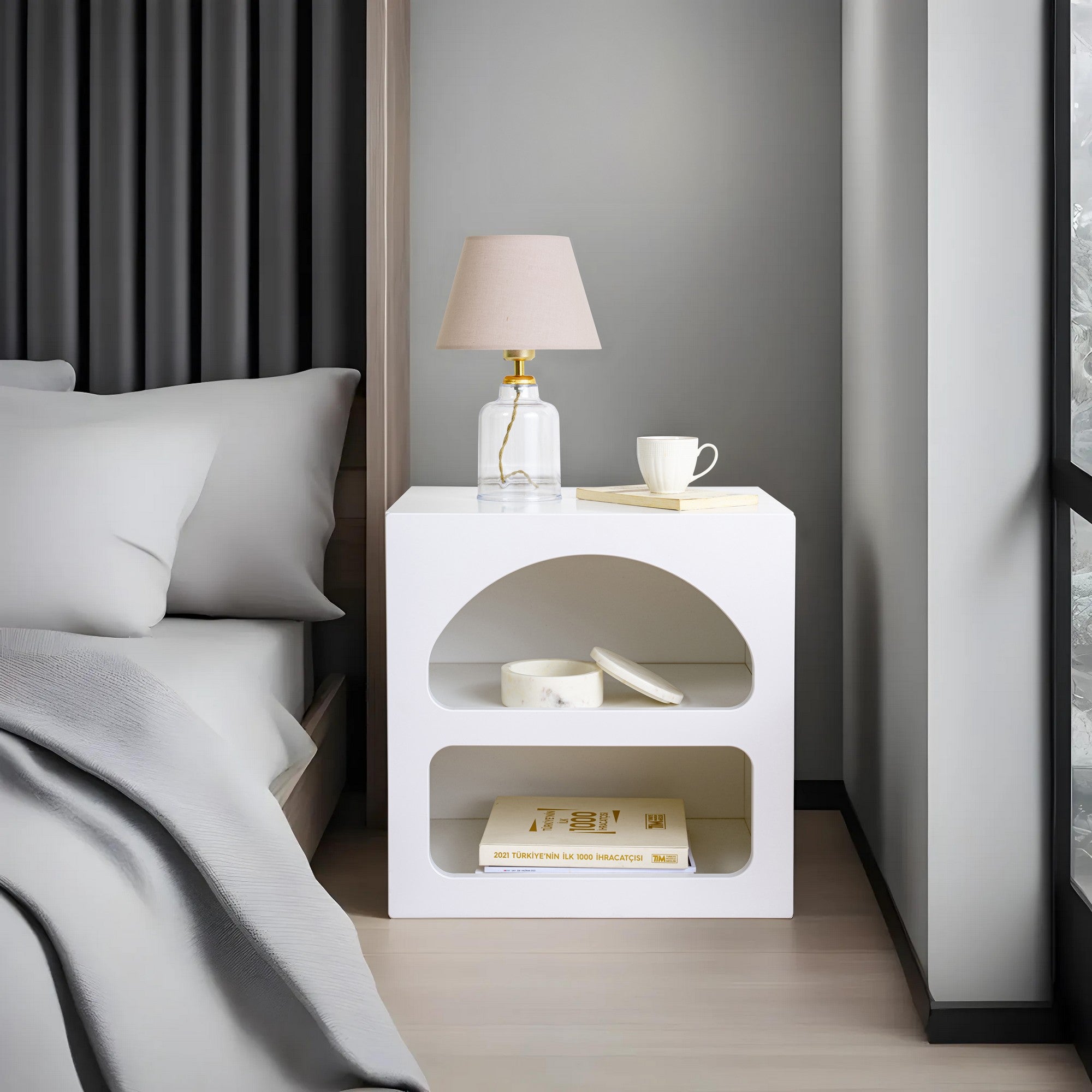 Rani Home Komodin Beyaz 50Cm BD-5330