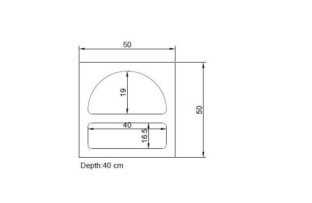 Rani Home Komodin Beyaz 50Cm BD-5330
