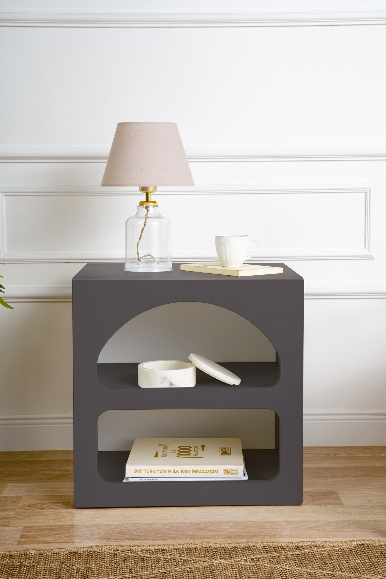Rani Home Komodin Antrasit 50Cm BD-5328