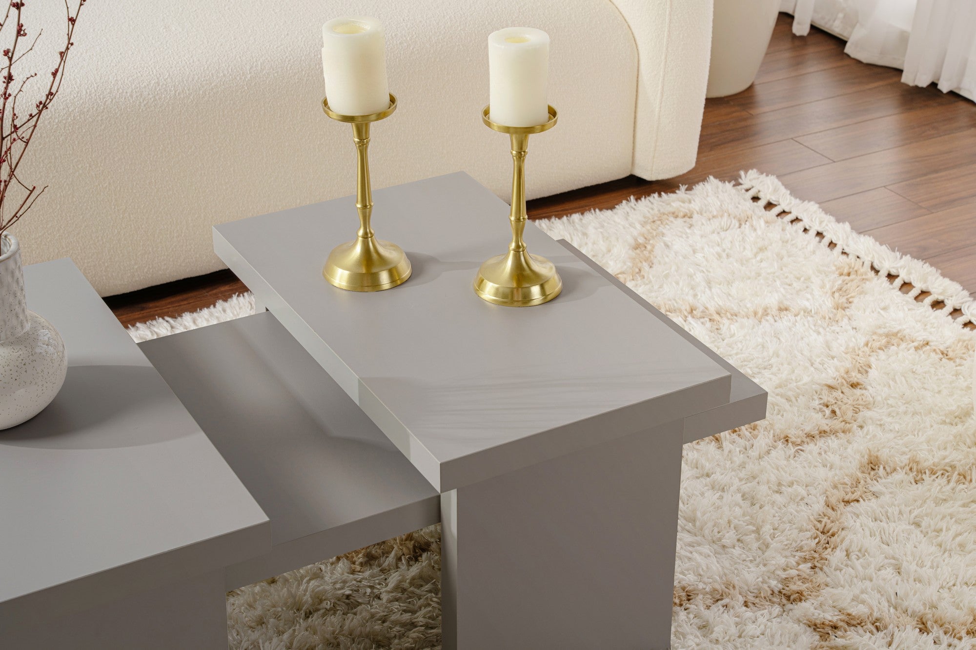Rani Home Orta Sehpa Sis Gri 110Cm AB-5512