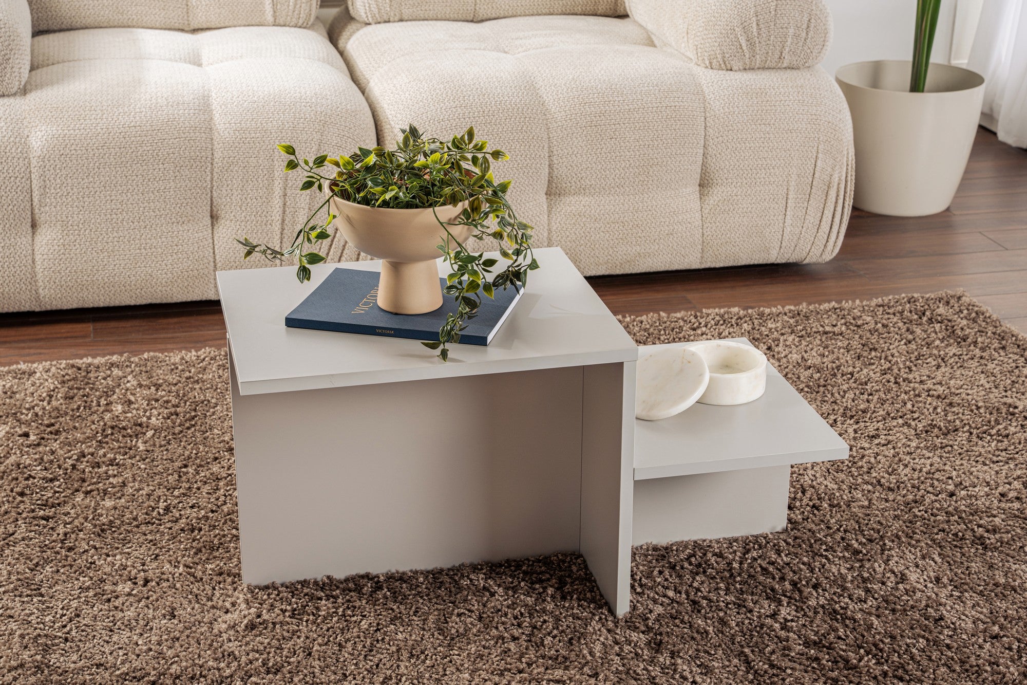 Rani Home Orta Sehpa Sis Gri 80Cm AB-5256