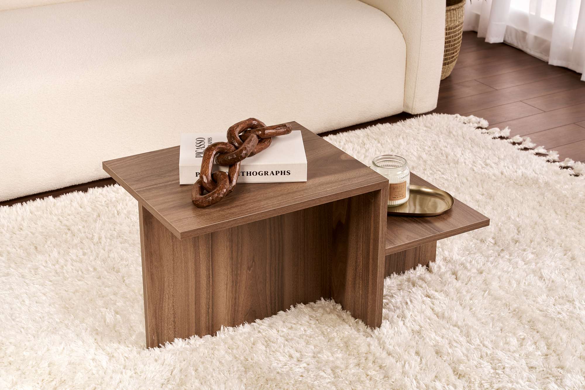 Rani Home Orta Sehpa Venedik Cevizi 80 Cm AB-5258