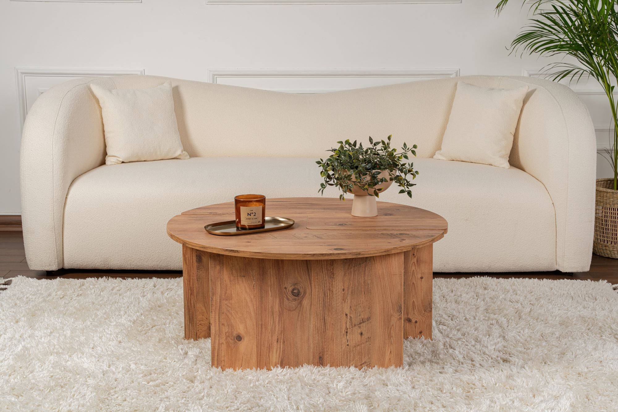 Rani Home Orta Sehpa Atlantik Çam 90Cm AB-5371