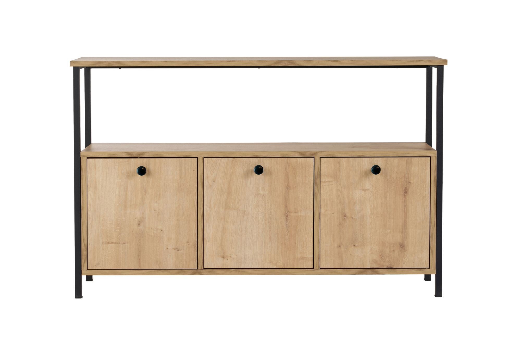 Rani Home Konsol Meşe Metal Ayaklı 120CmSiyah  EG-5269