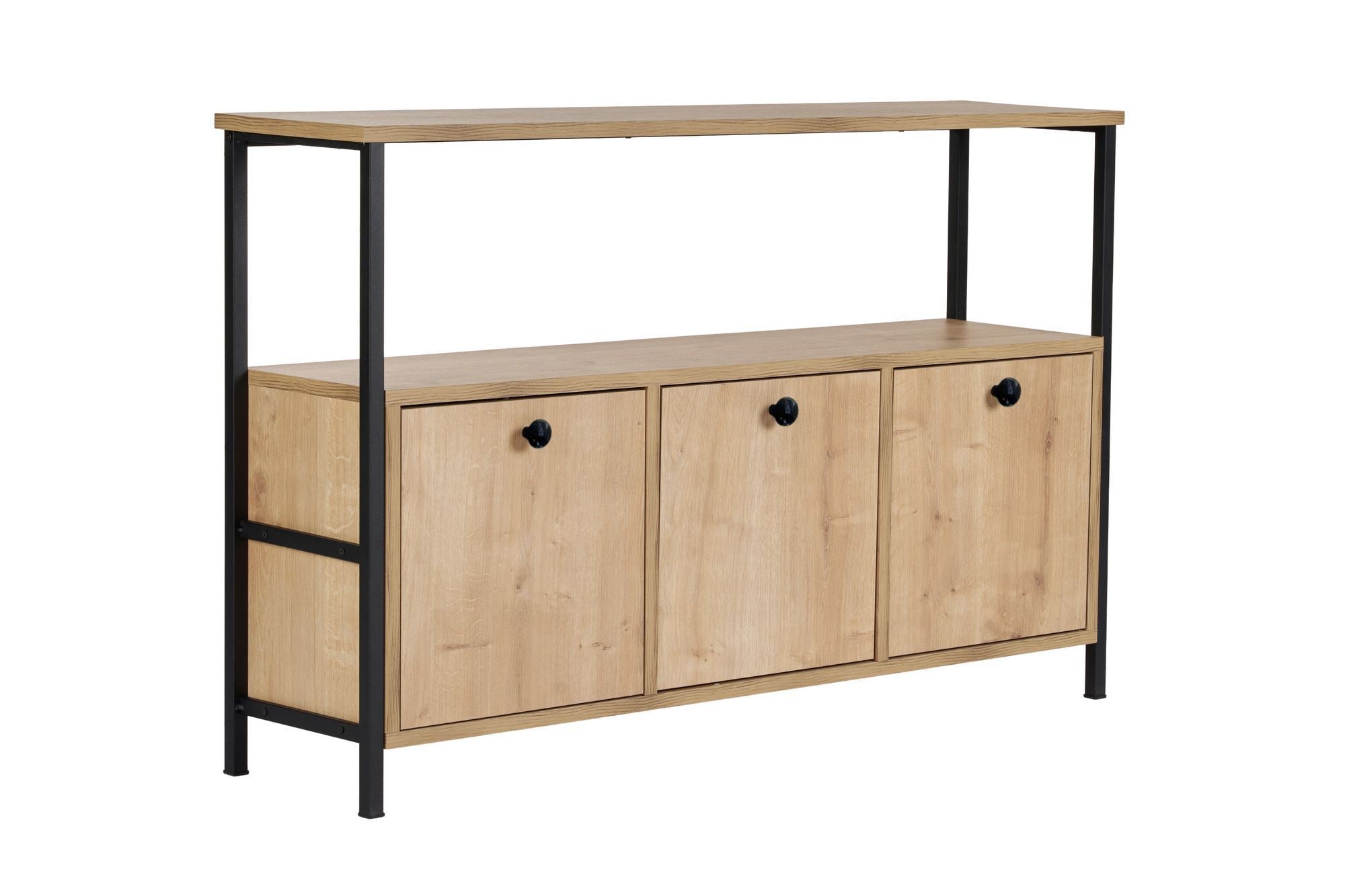 Rani Home Konsol Meşe Metal Ayaklı 120CmSiyah  EG-5269
