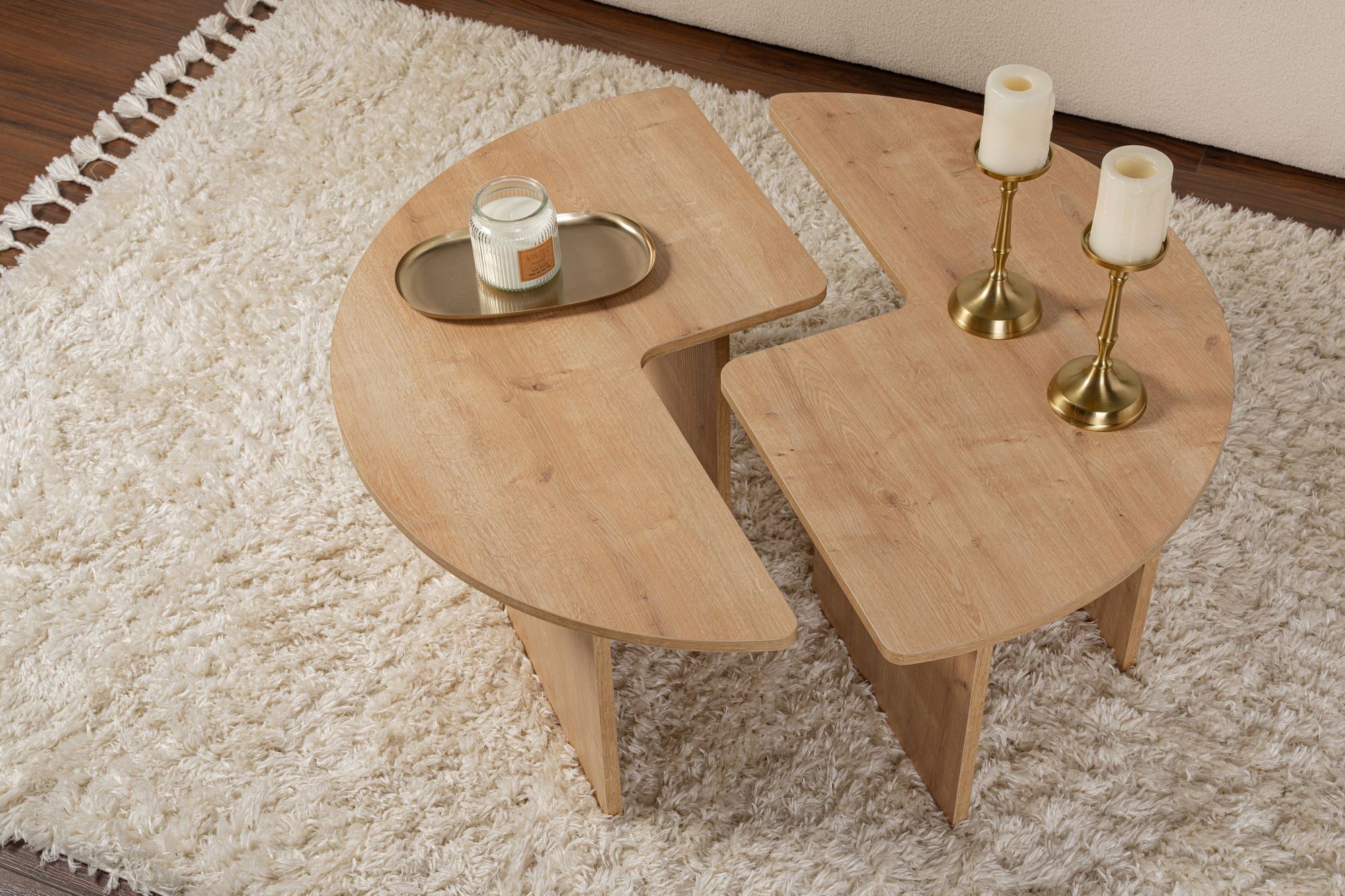 Rani Home Orta Sehpa Meşe 90Cm AB-5374