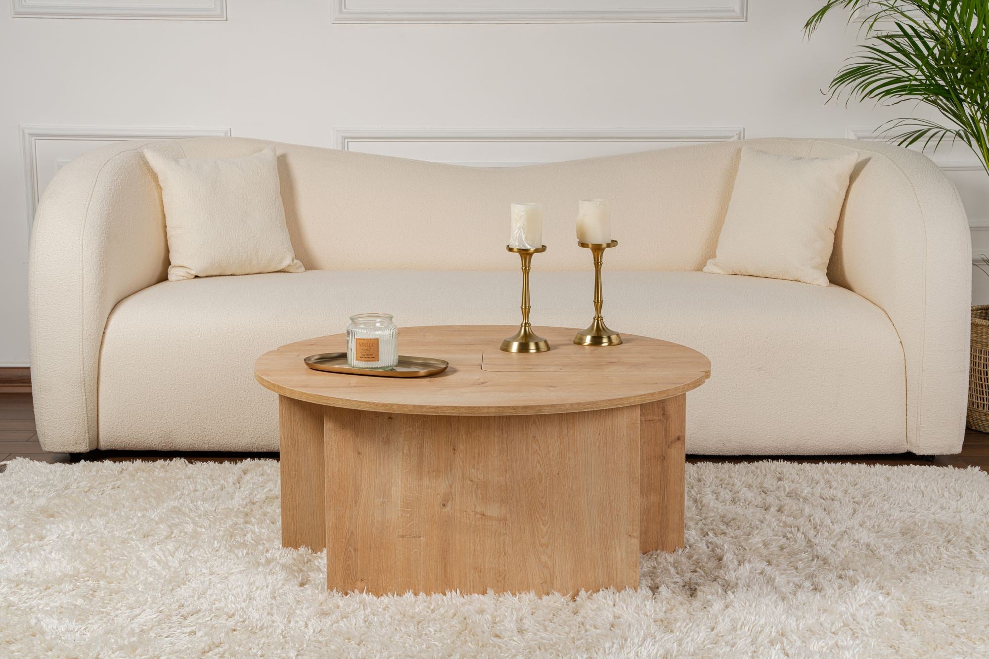 Rani Home Orta Sehpa Meşe 90Cm AB-5374