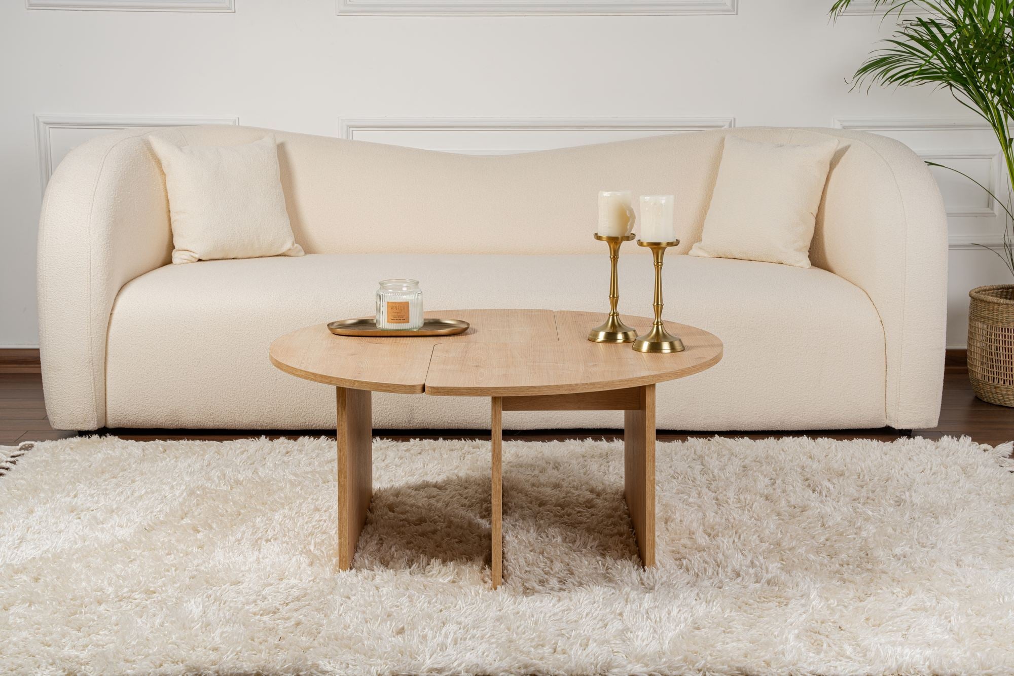 Rani Home Orta Sehpa Meşe 90Cm AB-5374