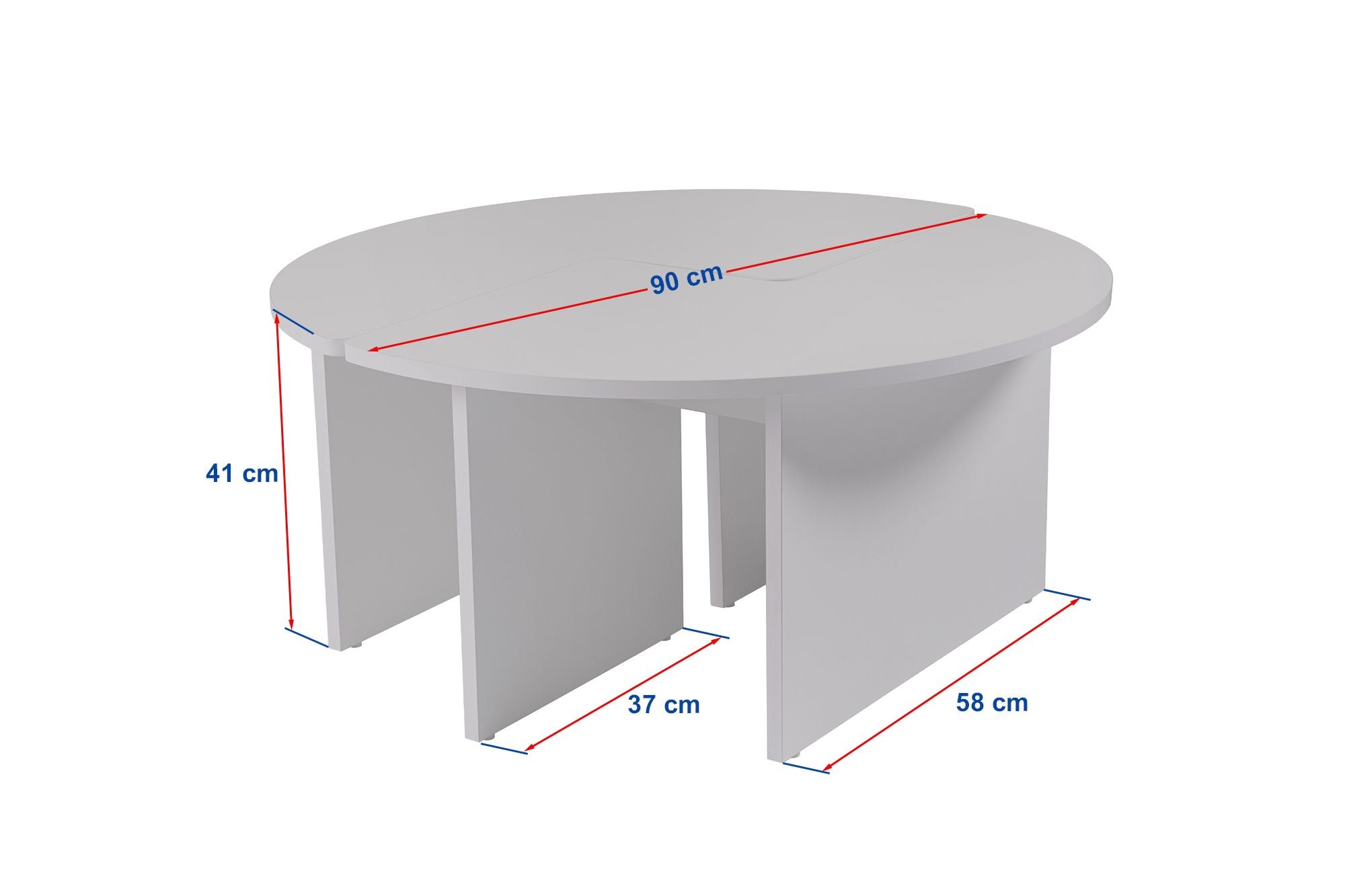 Rani Home Orta Sehpa Beton Grisi 90 Cm AB-5372