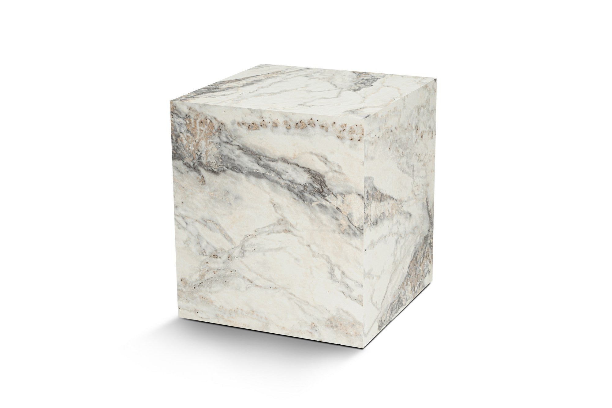 Rani Home Yan Sehpa Frezya Mermer Desenli 45Cm AD-5352