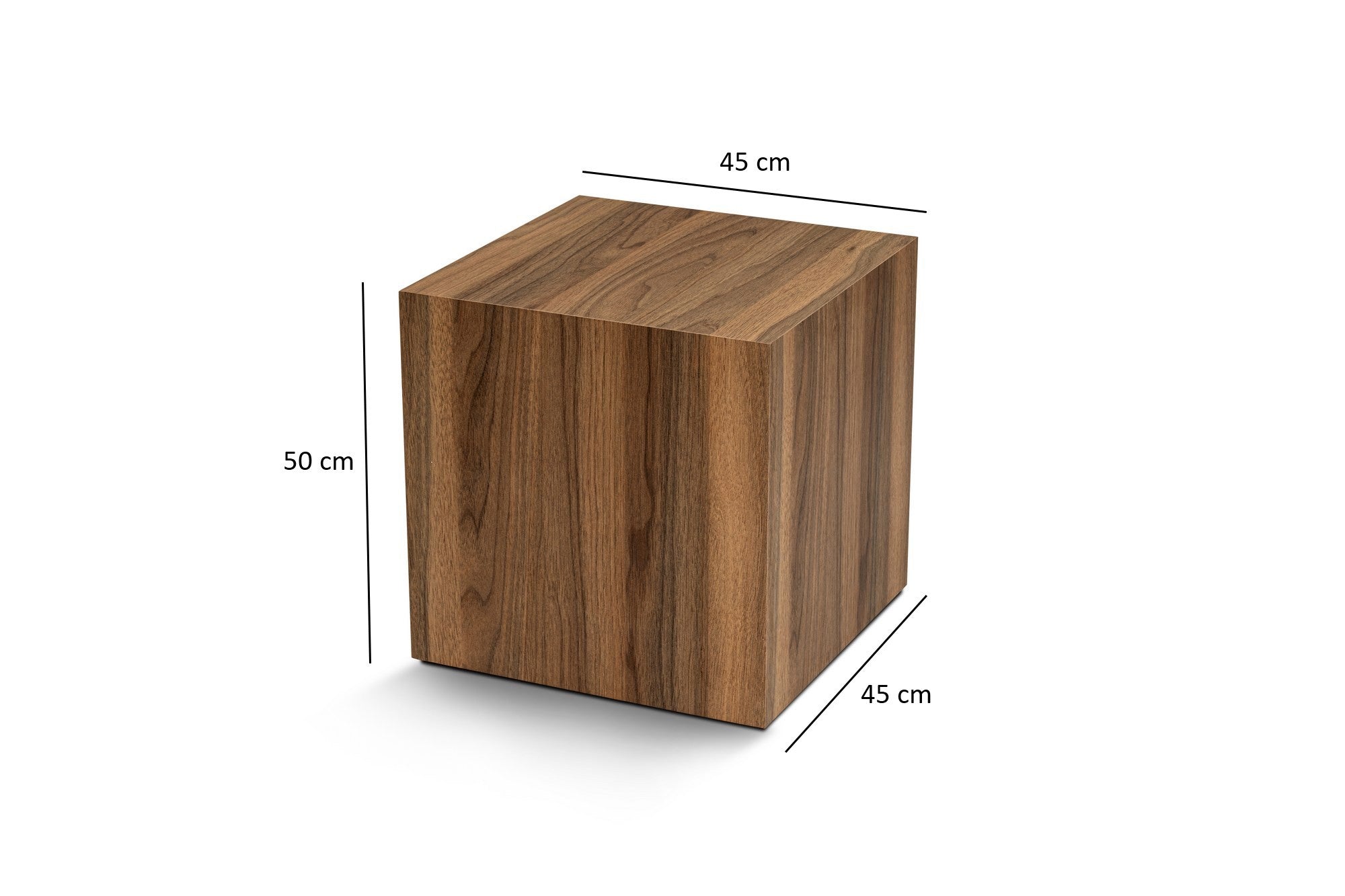 Rani Home Yan Sehpa Venezia Ceviz 45Cm AB-5353