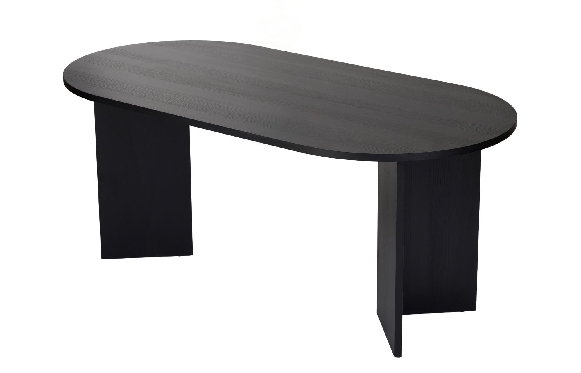 Rani Home Yemek Masası Ahşap Desenli Siyah 180Cm GA-5317