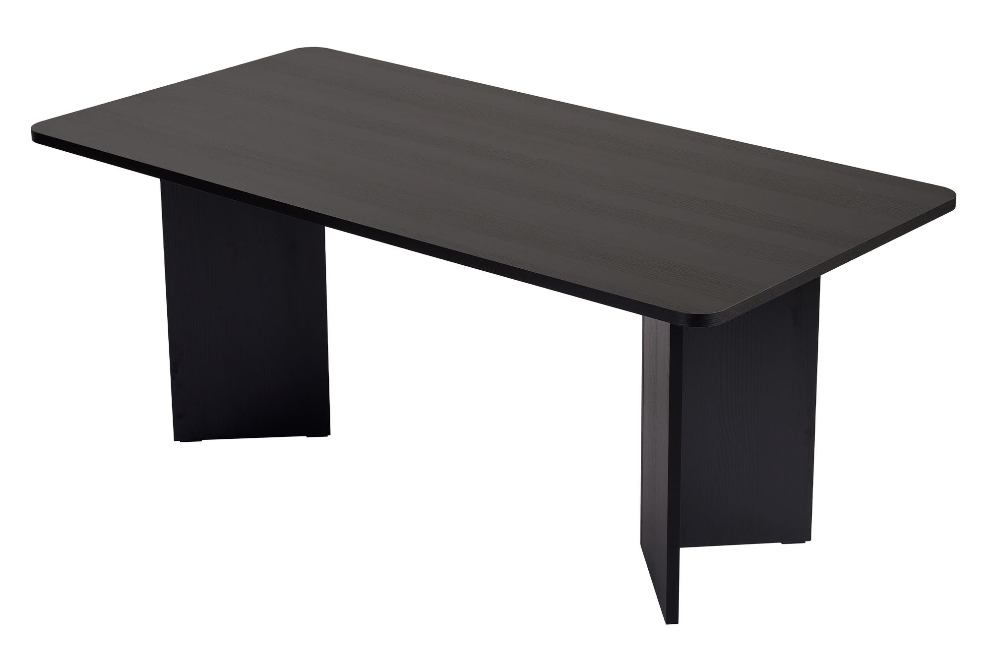 Rani Home Yemek Masası Ahşap Desenli Siyah 180 Cm GA-5360