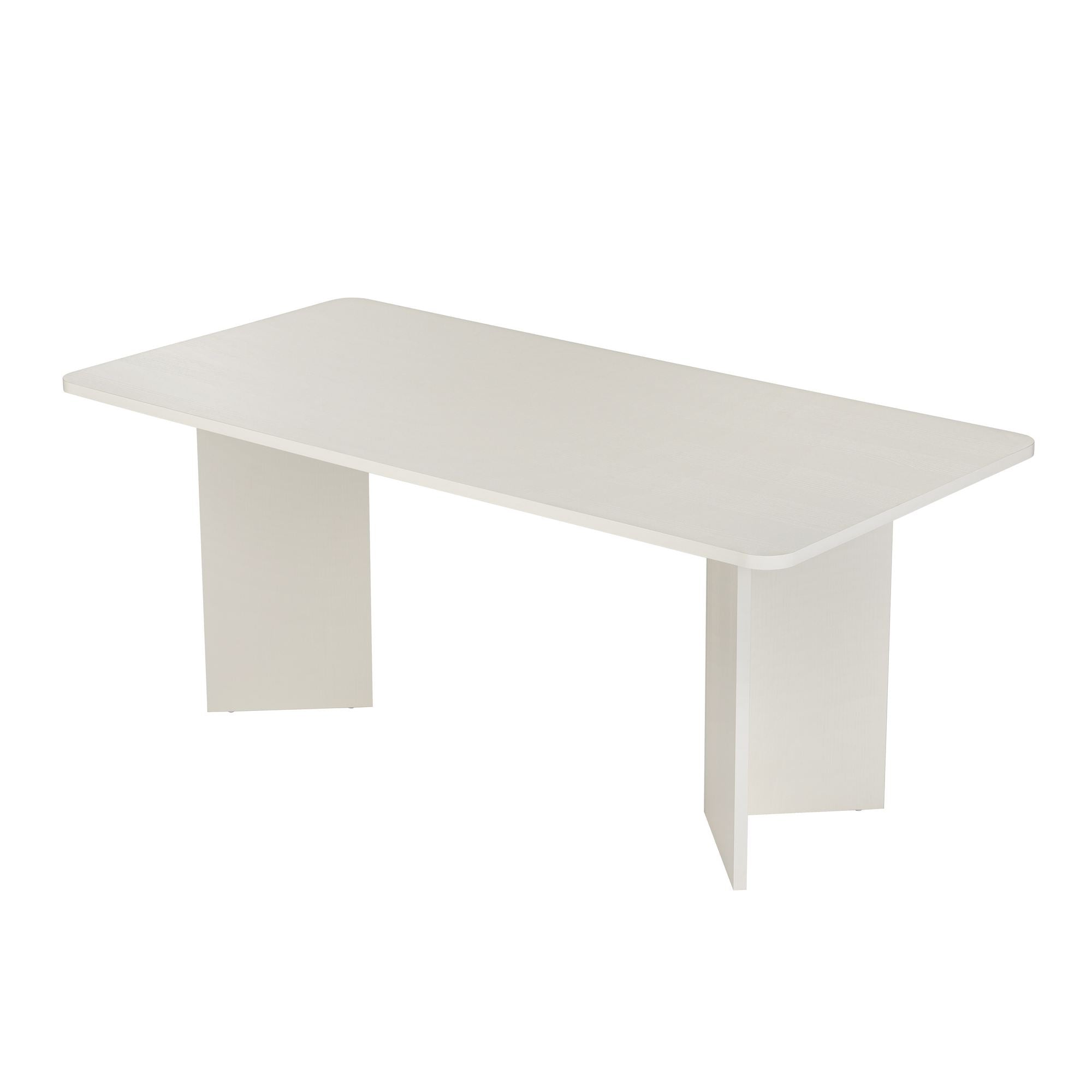 Rani Home Yemek Masası Ahşap Desenli Beyaz 180 Cm GA-5361