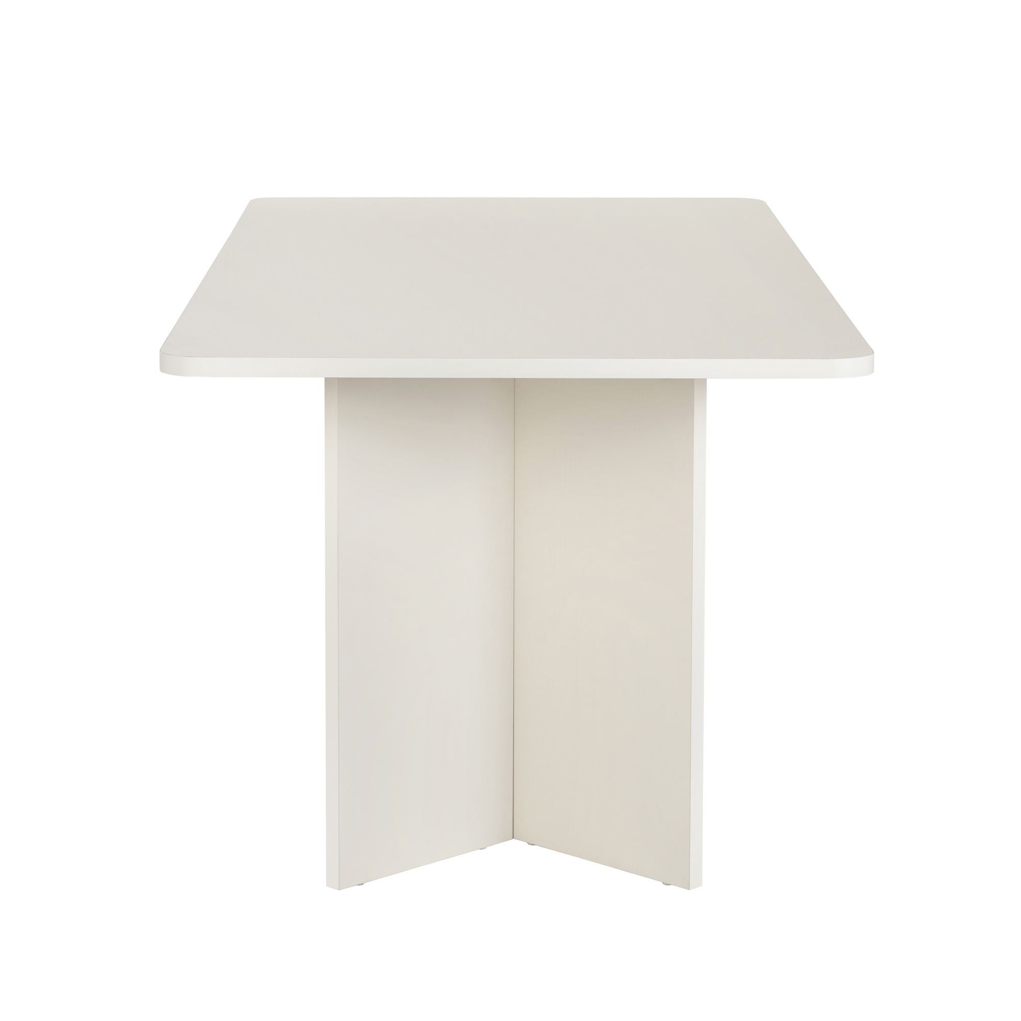 Rani Home Yemek Masası Ahşap Desenli Beyaz 180 Cm GA-5361