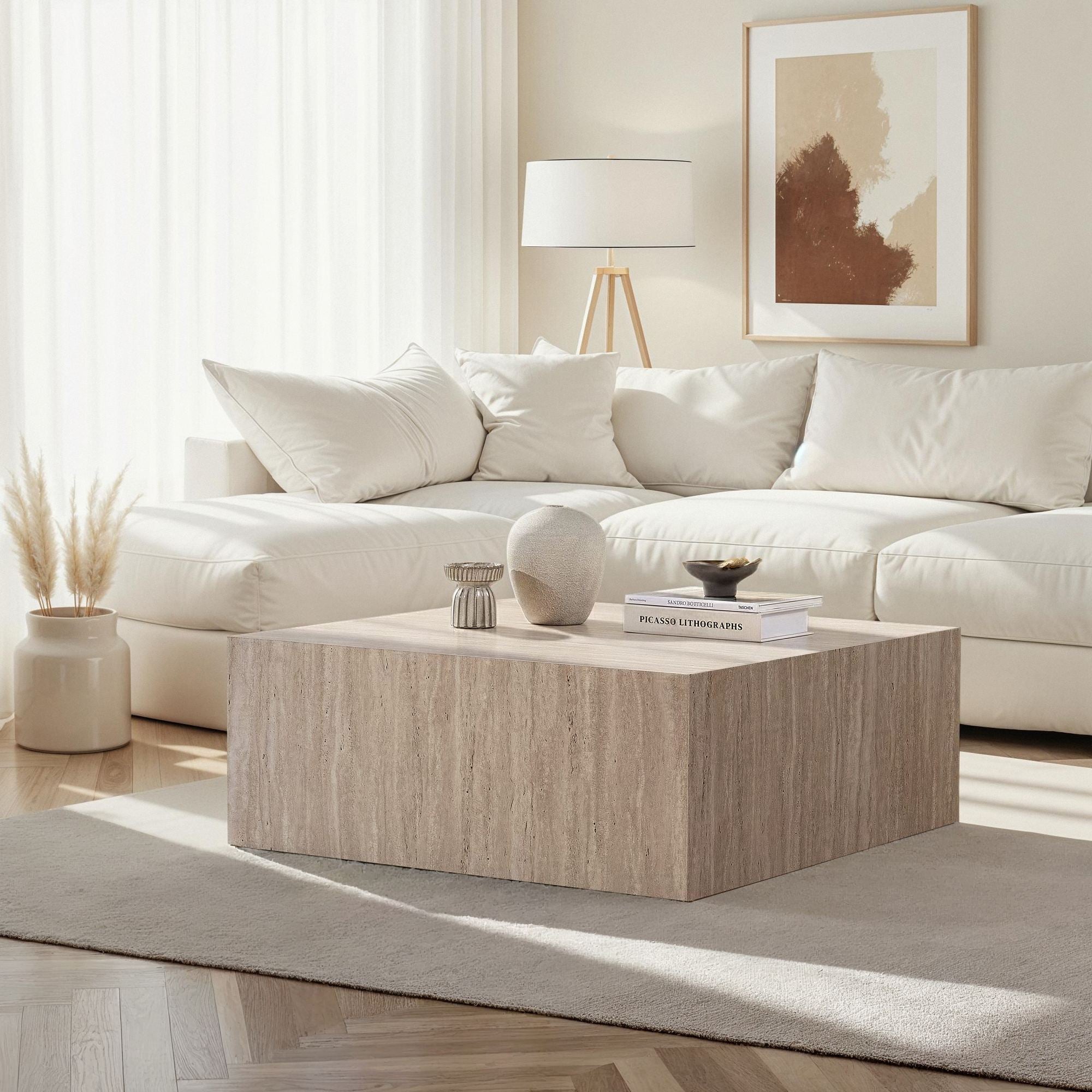 Rani Home Orta Sehpa Traverten 90Cm AB-5282
