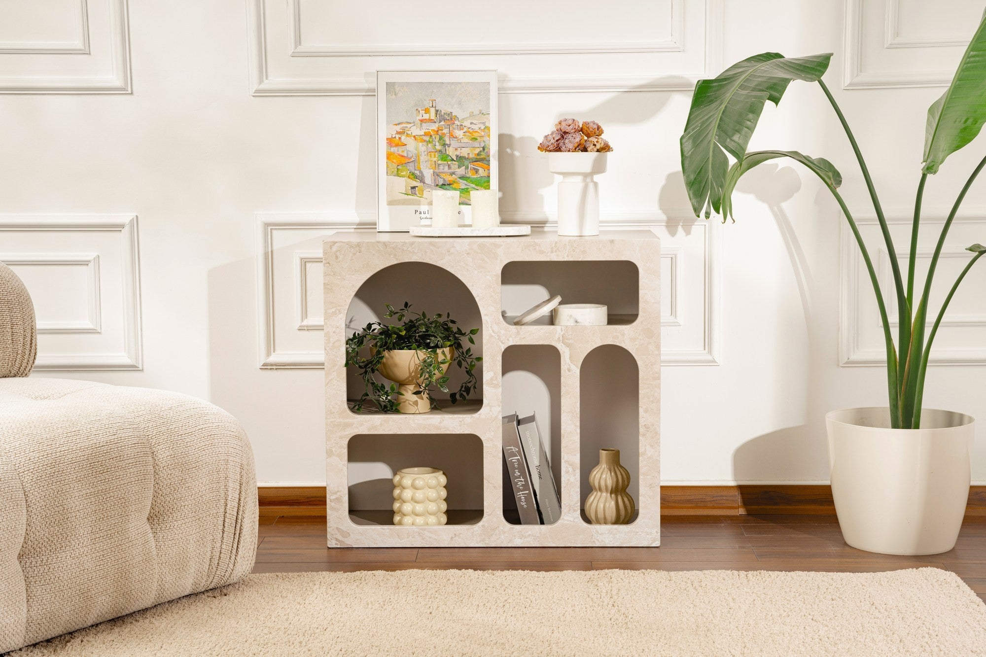 Rani Home Konsol Kumtaşı Mermer Desen 80Cm GD-5332