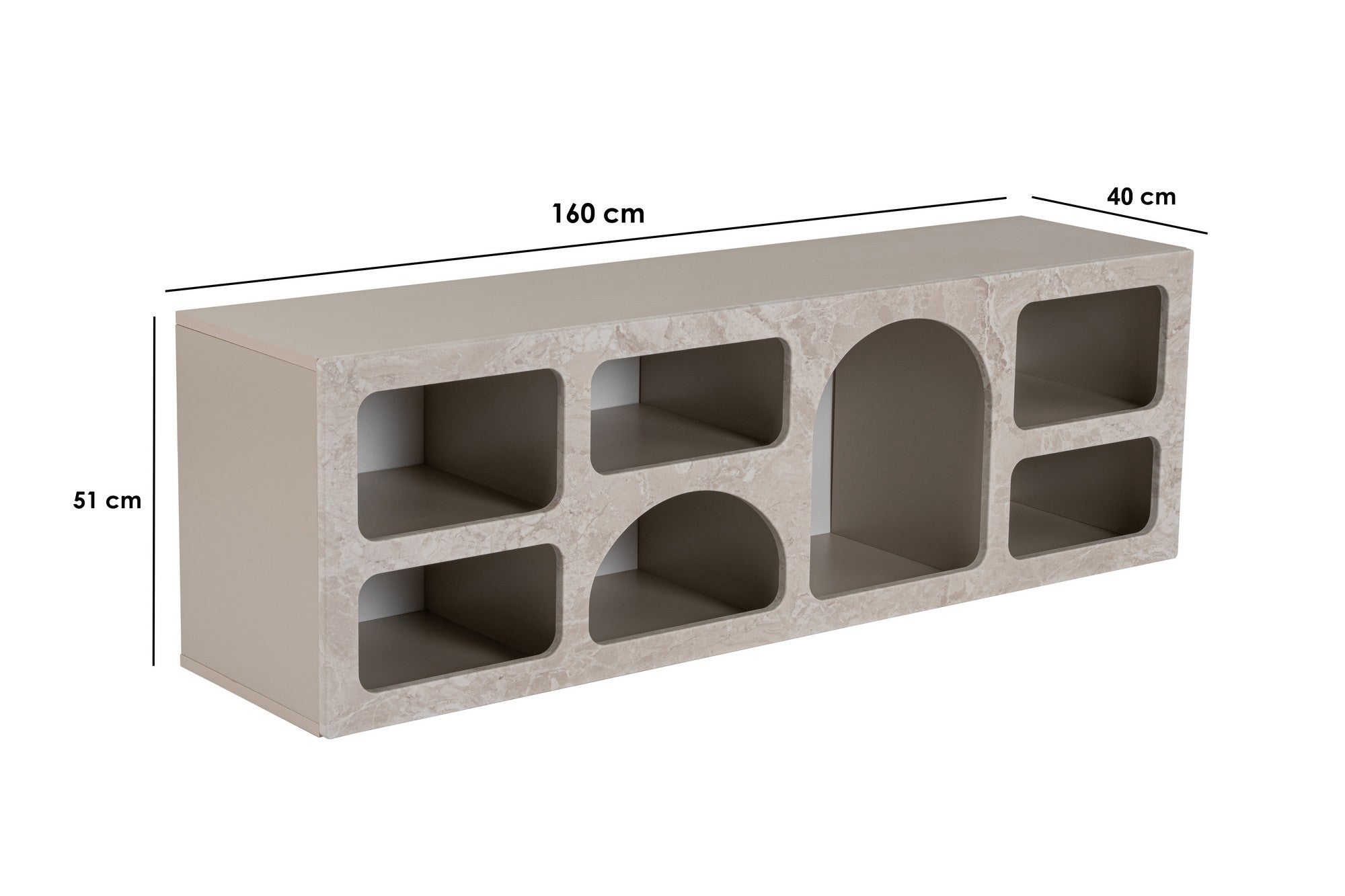Rani Home Konsol Kumtaşı Mermer Desen 160Cm GD-5342