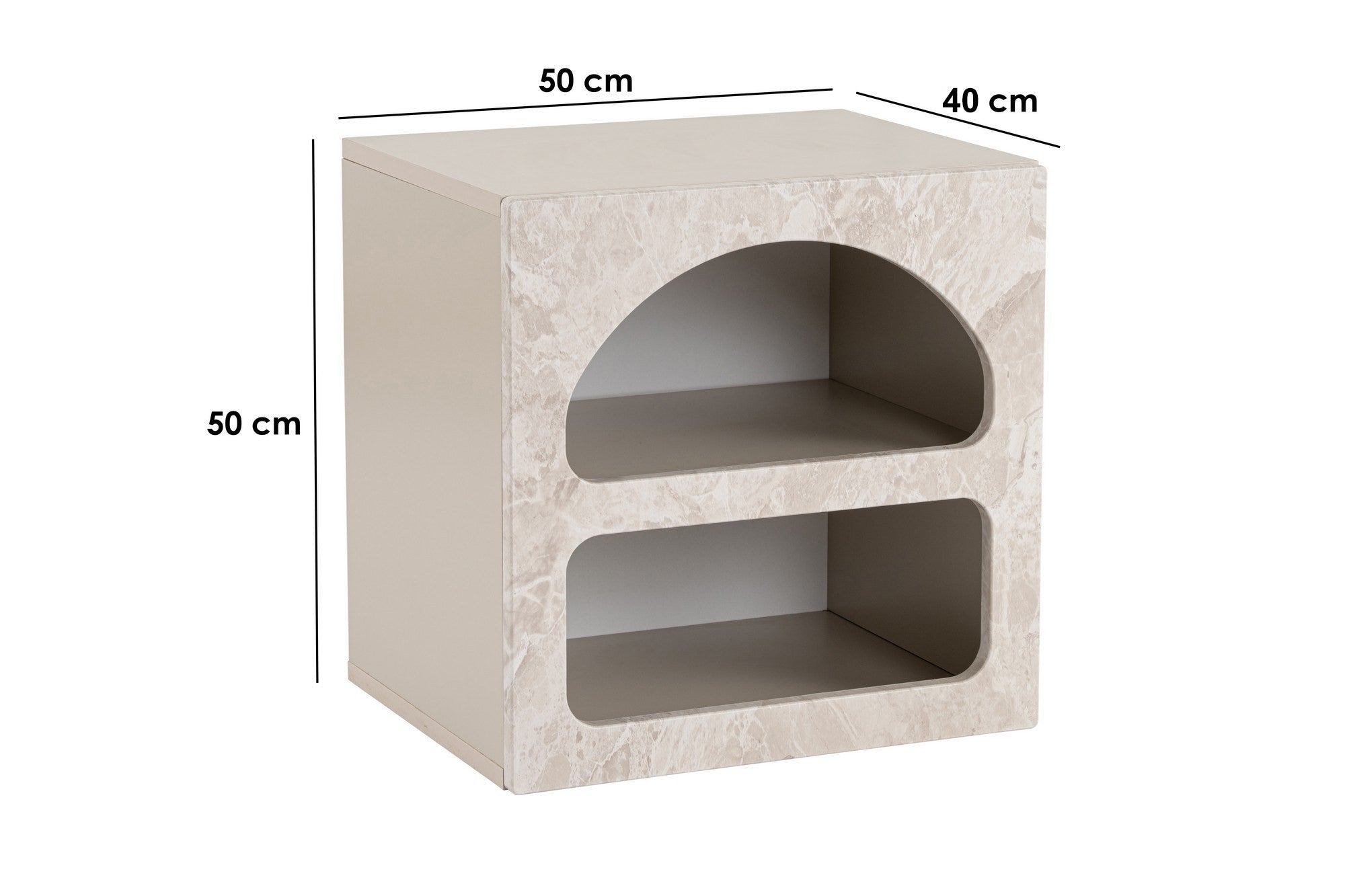 Rani Home Komodin Kumtaşı Mermer Desen 50Cm BD-5329