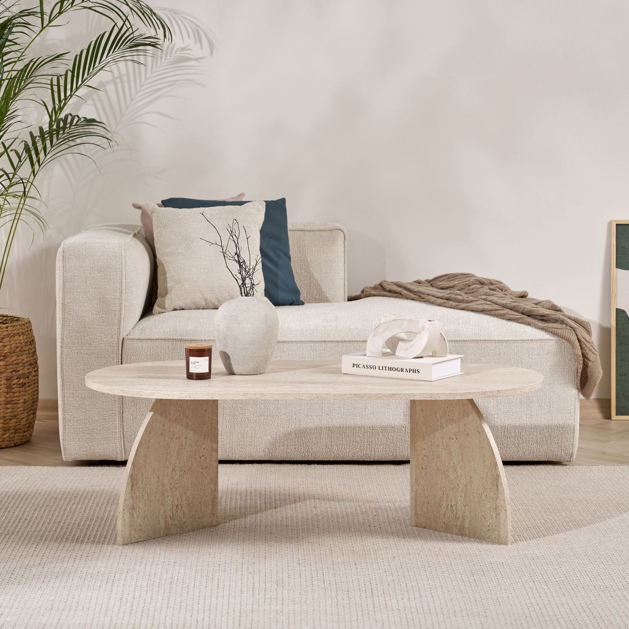 Rani Home Orta Sehpa Traverten 120Cm AB-5303