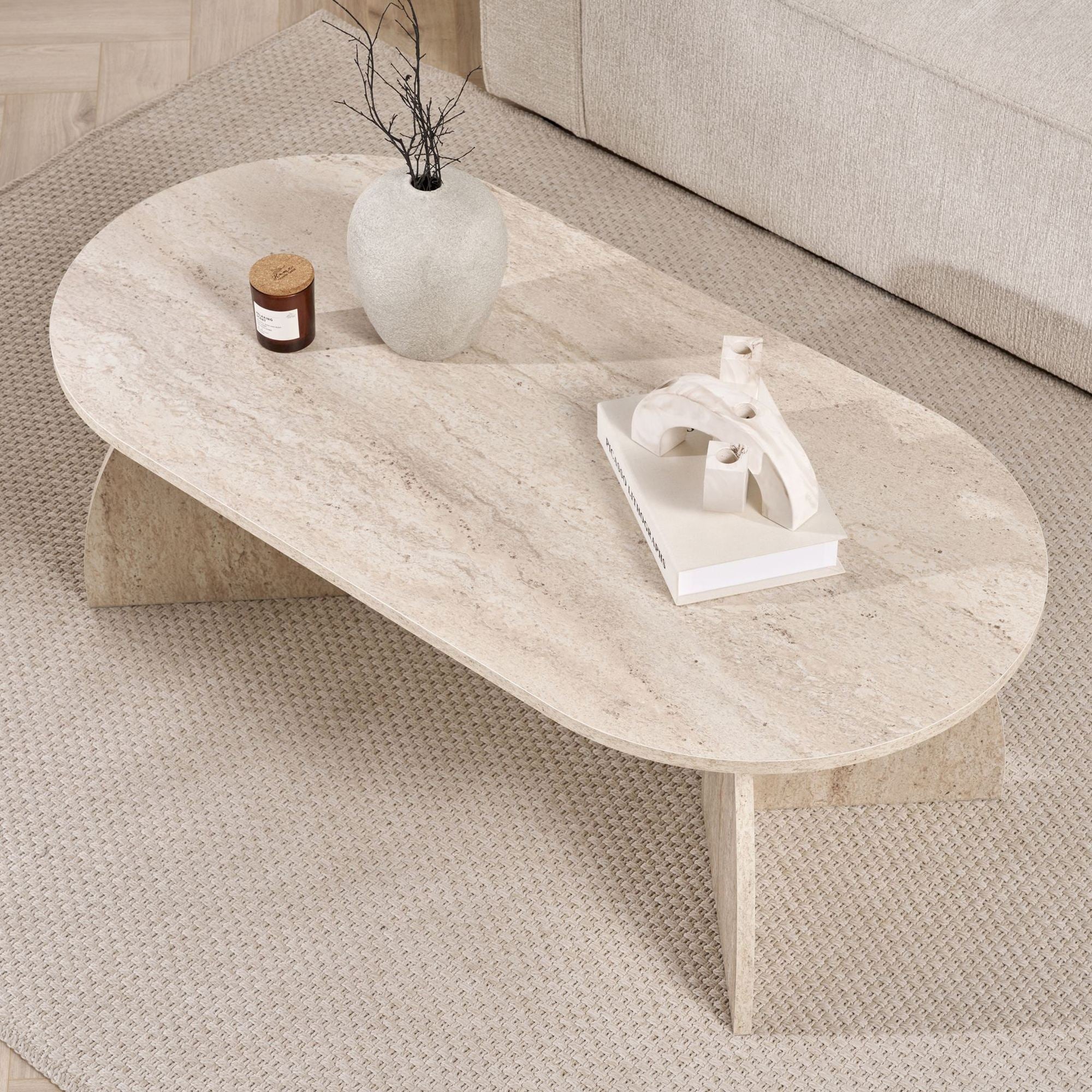 Rani Home Orta Sehpa Traverten 120Cm AB-5303