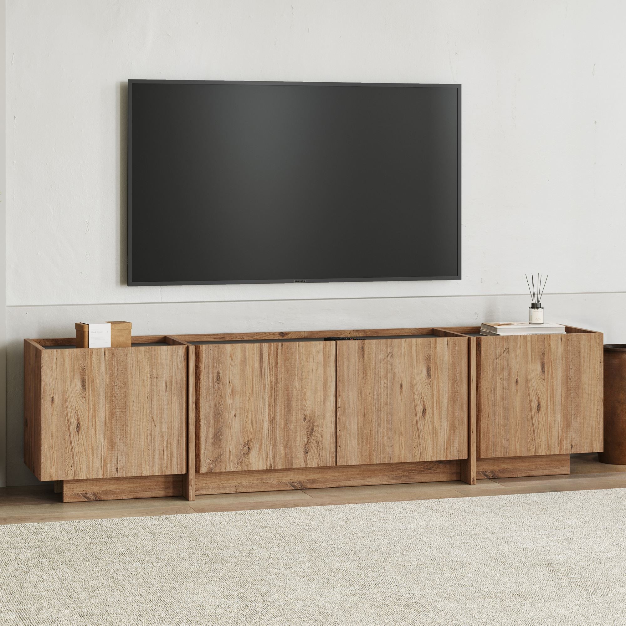 Rani Home Tv Ünitesi Atlantik Çam - Antrasit 180Cm AA-5326
