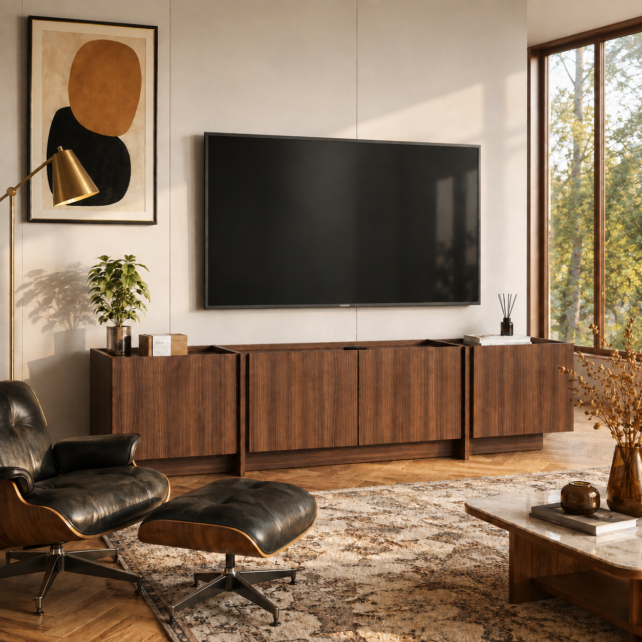 Rani Home Tv Ünitesi Milano Ceviz 180 Cm AA-5514