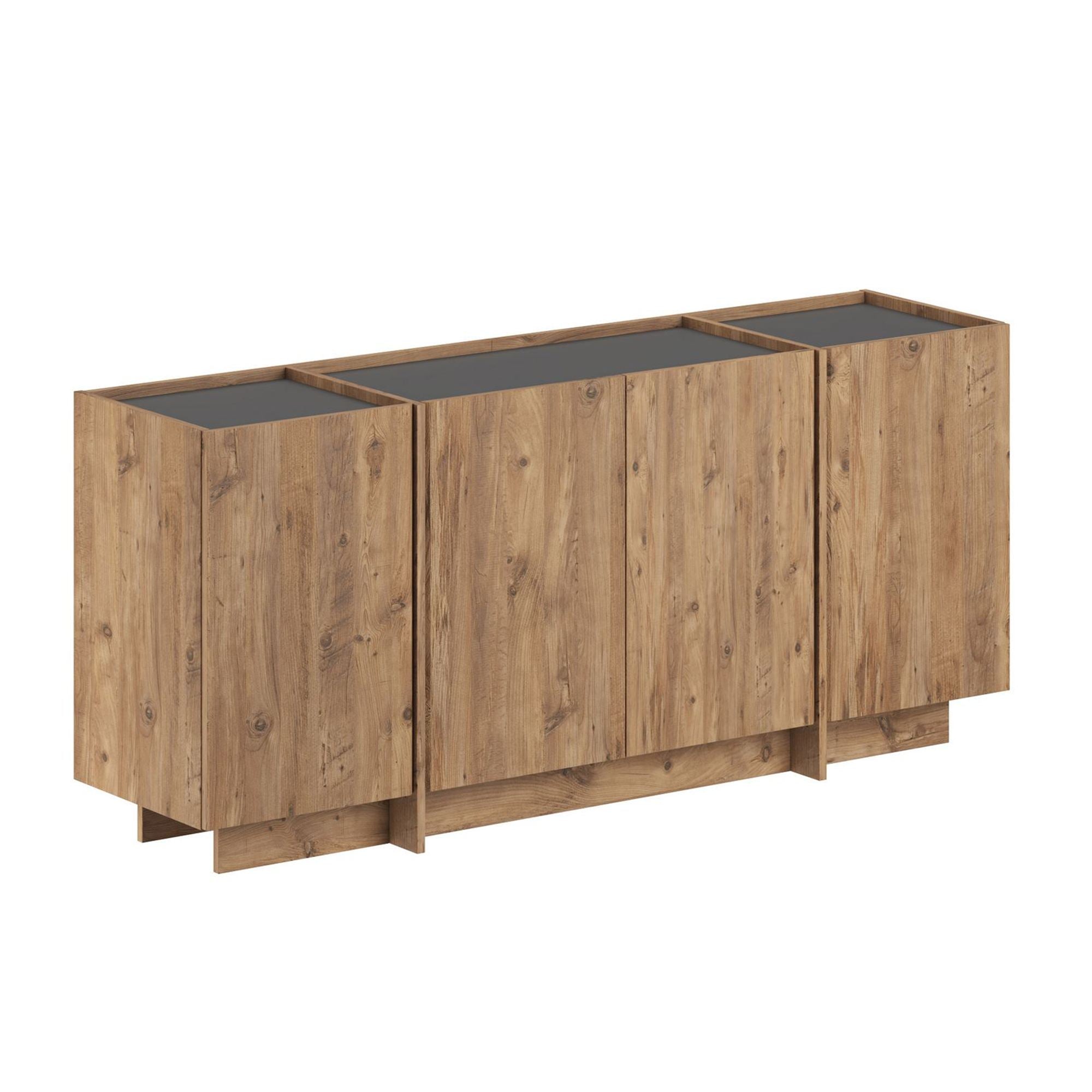 Rani Home Konsol Atlantik Çam - Antrasit 180Cm GD-5517