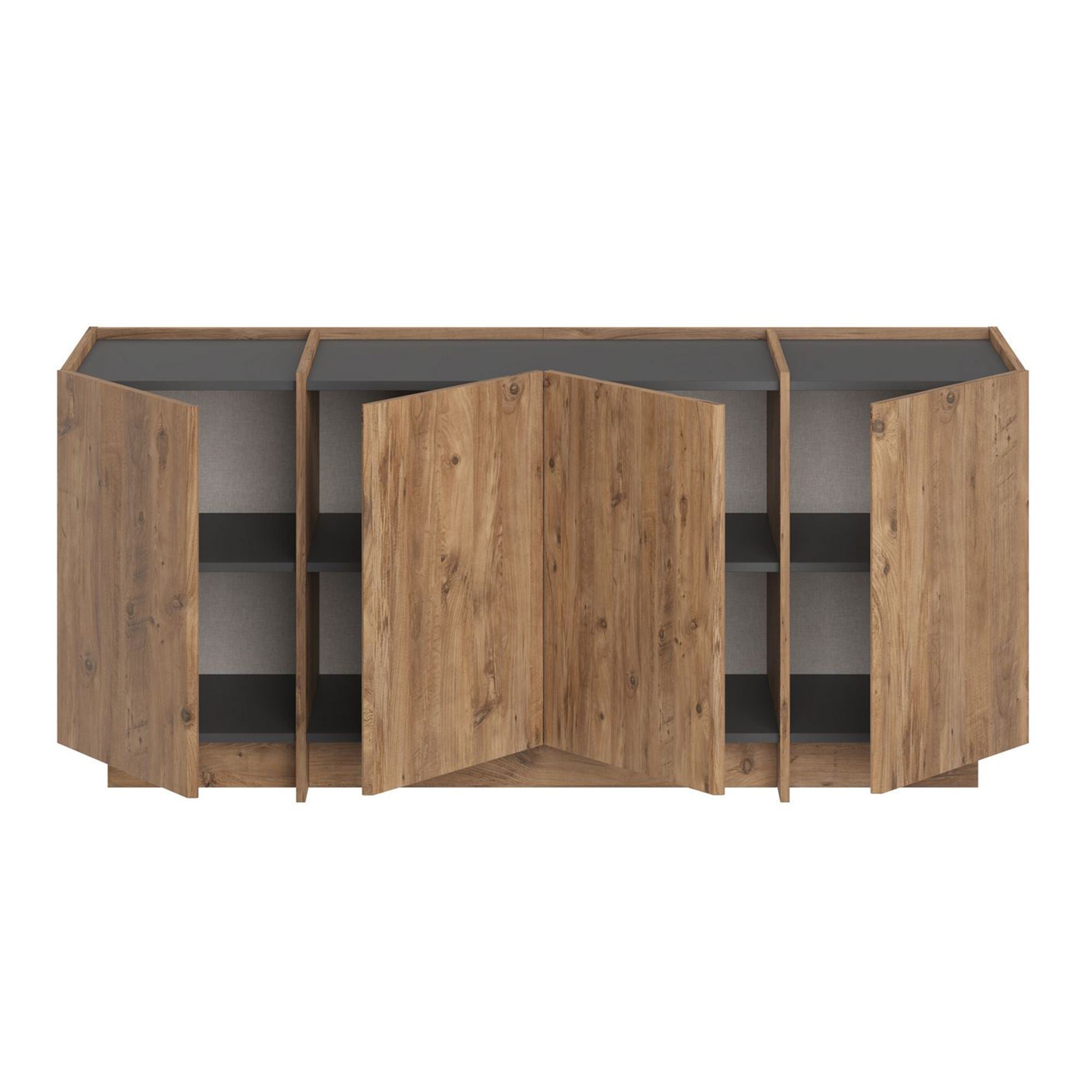 Rani Home Konsol Atlantik Çam - Antrasit 180Cm GD-5517