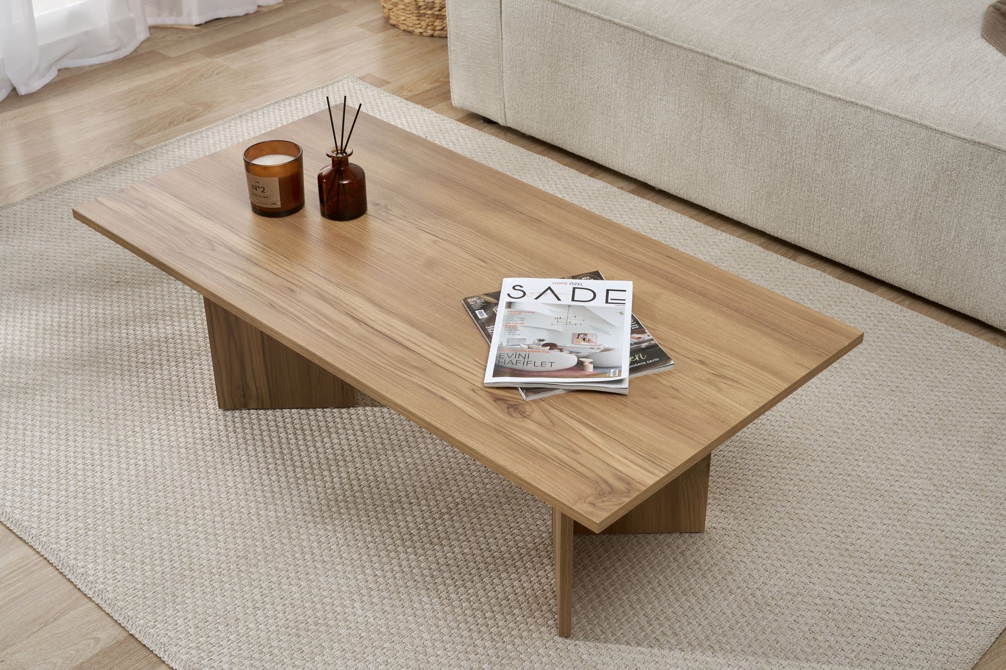 Rani Home Orta Sehpa Meşe 119Cm AB-5369