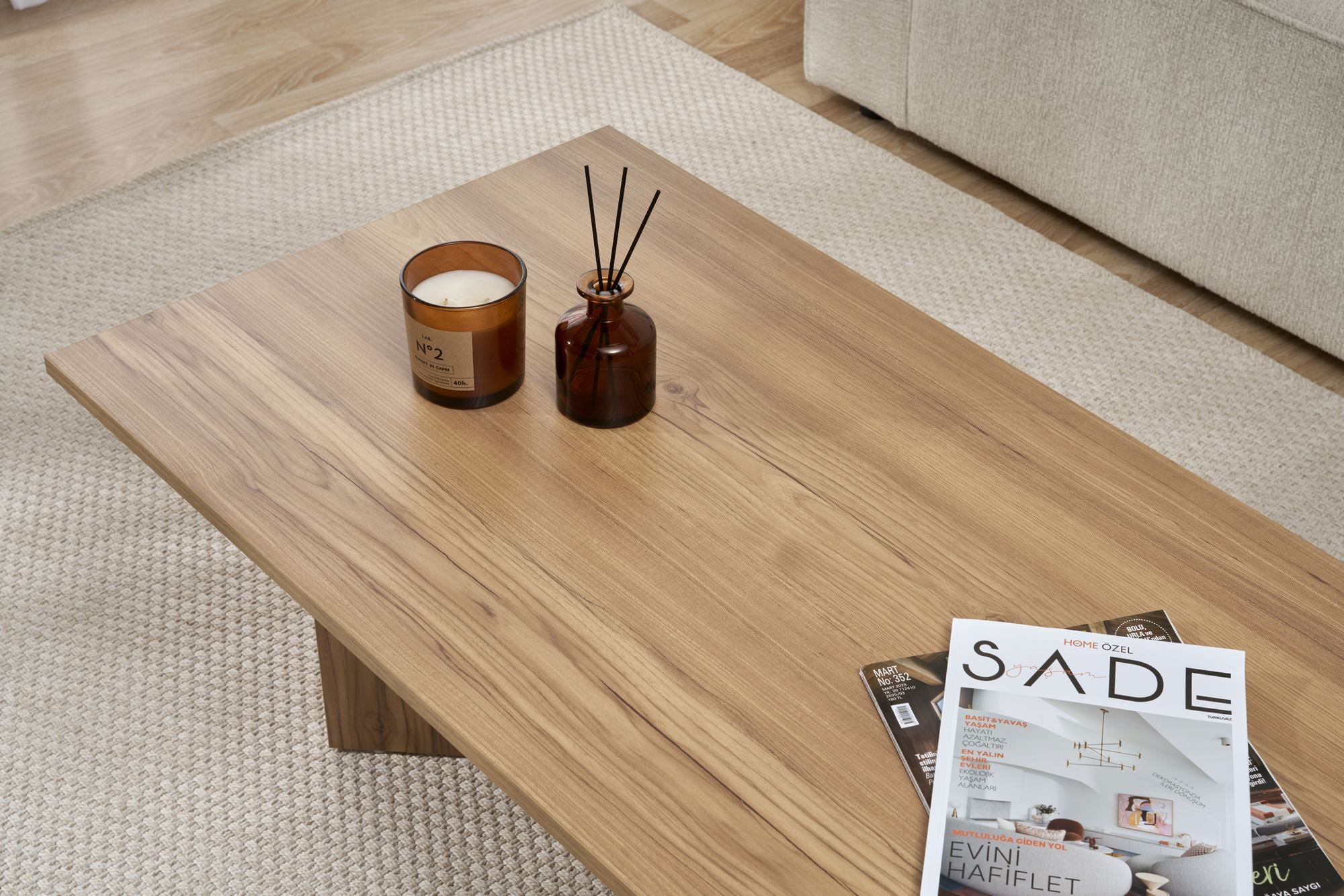 Rani Home Orta Sehpa Meşe 119Cm AB-5369
