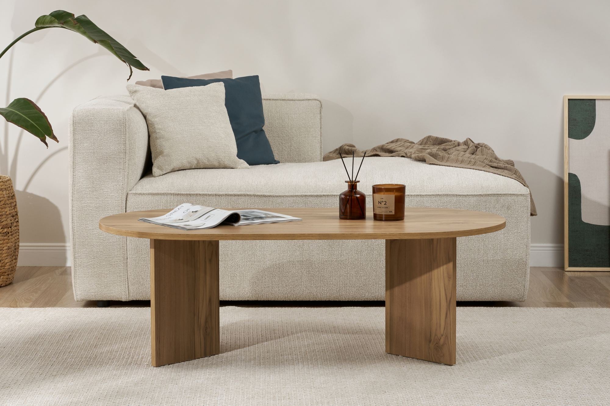 Rani Home Orta Sehpa Meşe 119Cm AB-5293